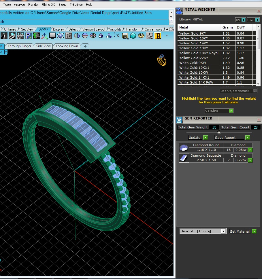 Light Minimalist Diamond Ring 3D print model_4