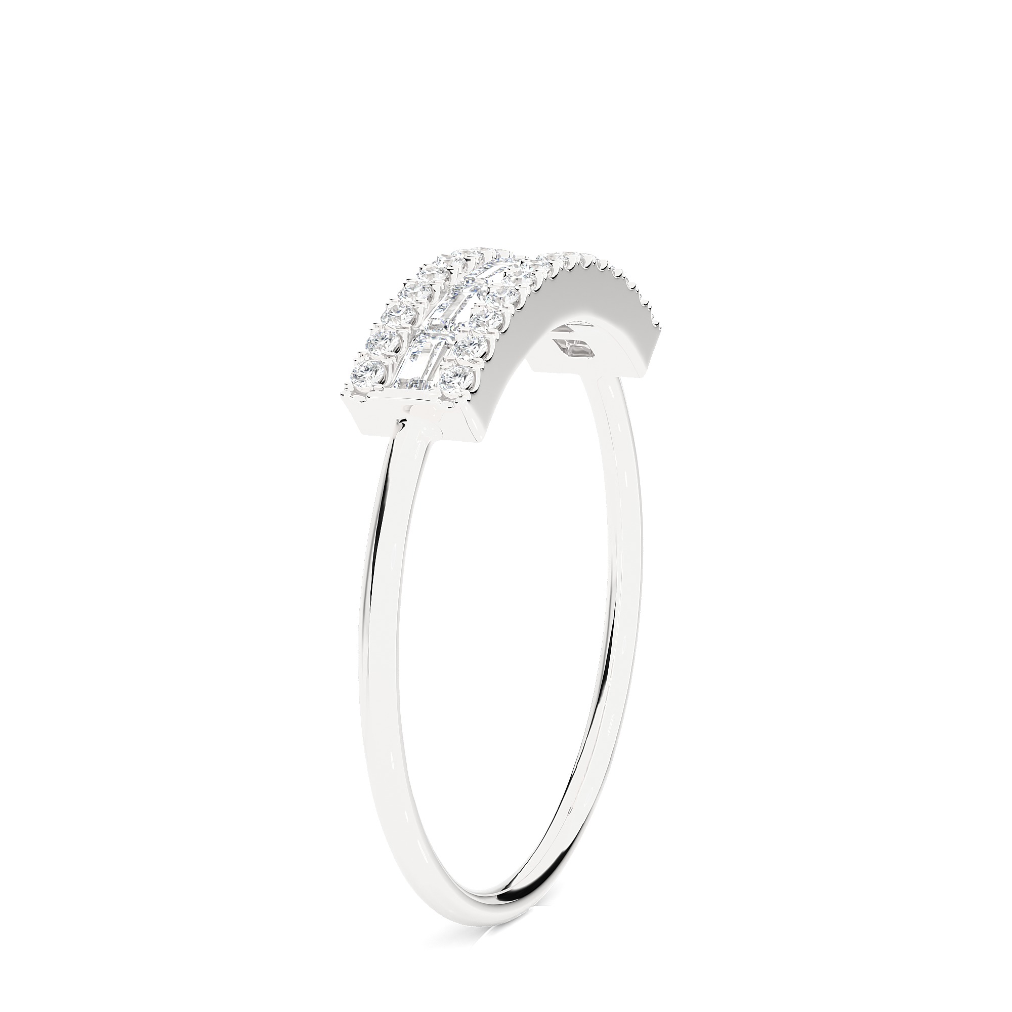 Light Minimalist Diamond Ring 3D print model_9