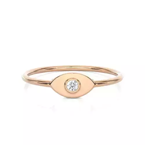 Light Minimalist Diamond Ring 3D print model