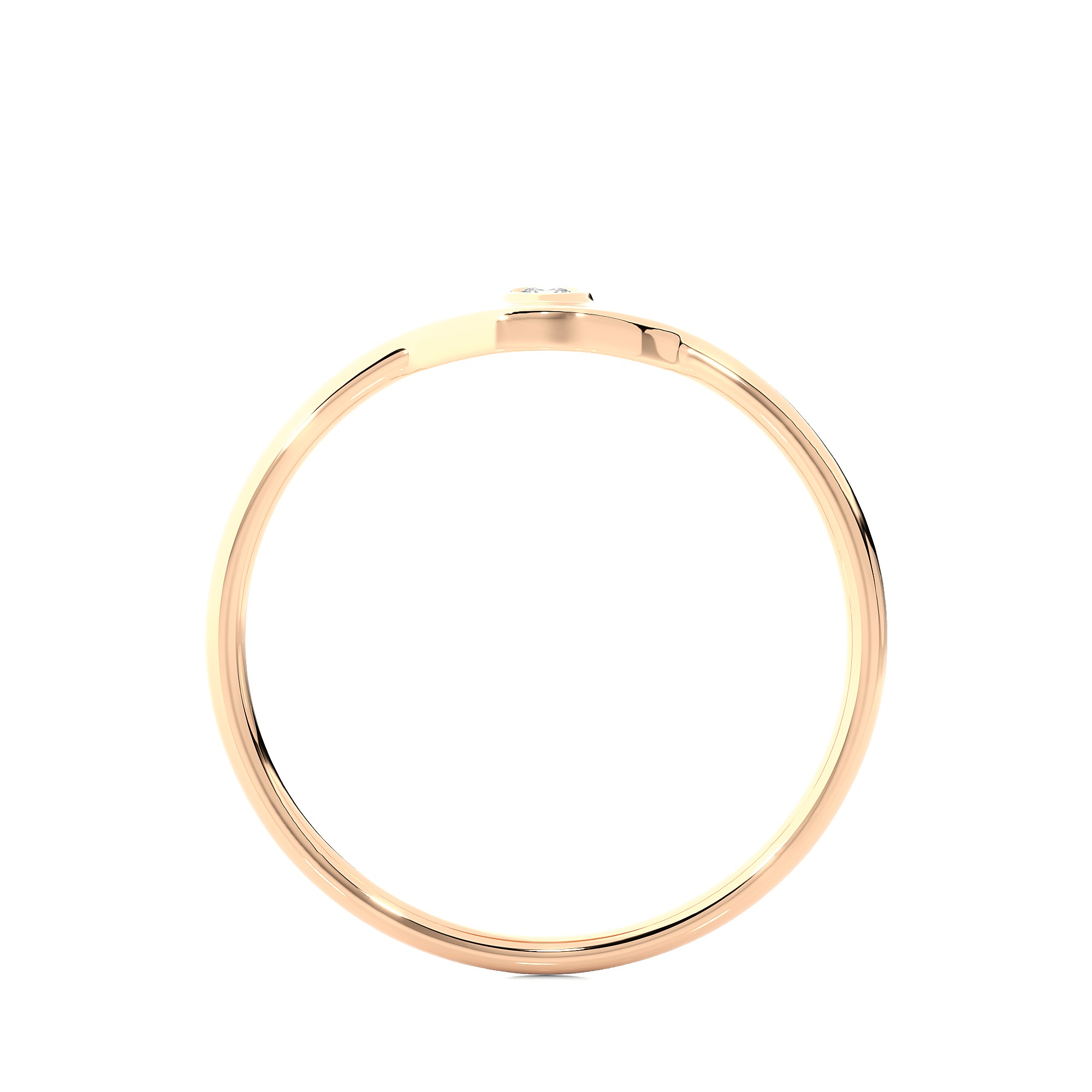 Light Minimalist Diamond Ring 3D print model_10