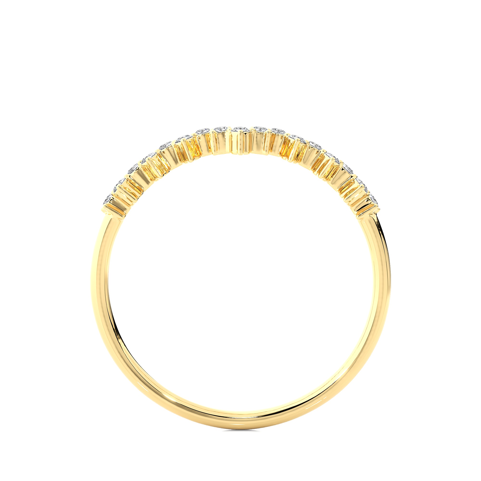 Light Minimalist Diamond Ring 3D print model_11