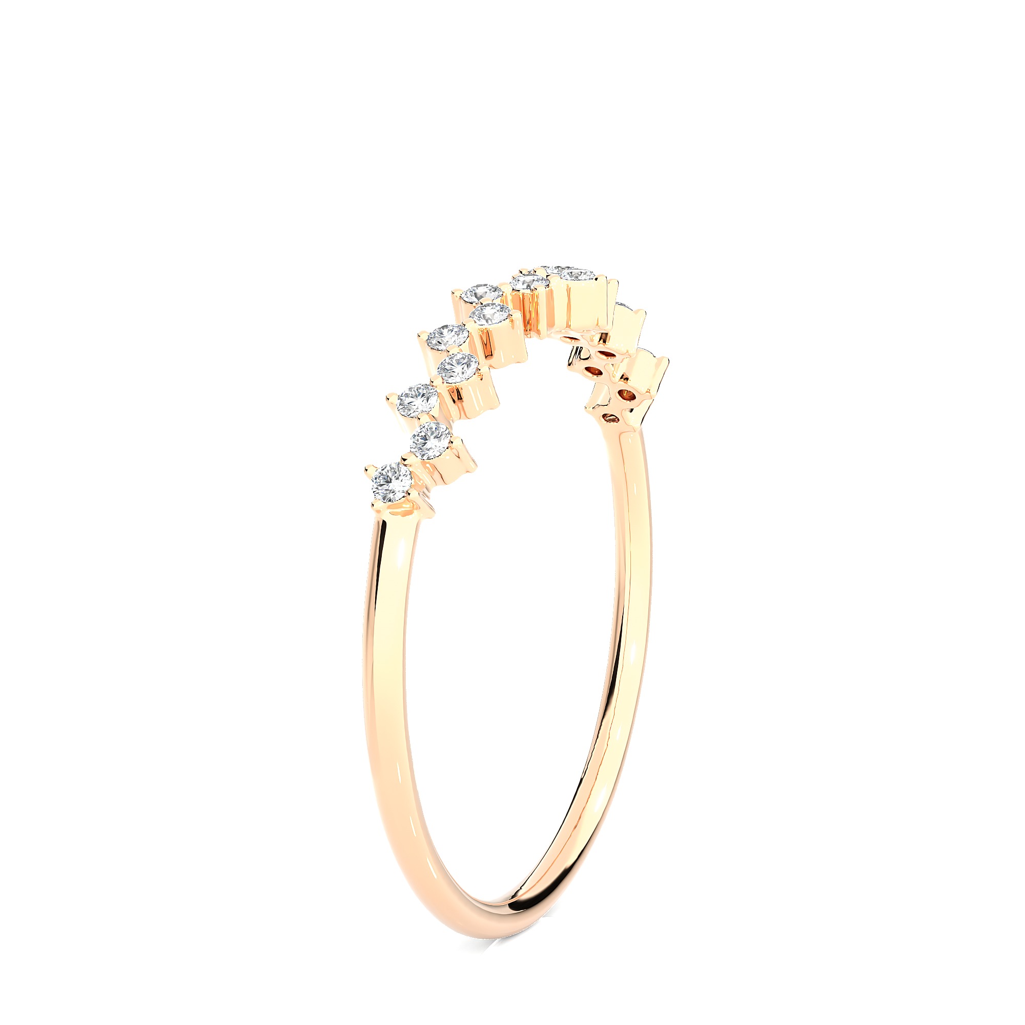 Light Minimalist Diamond Ring 3D print model_7