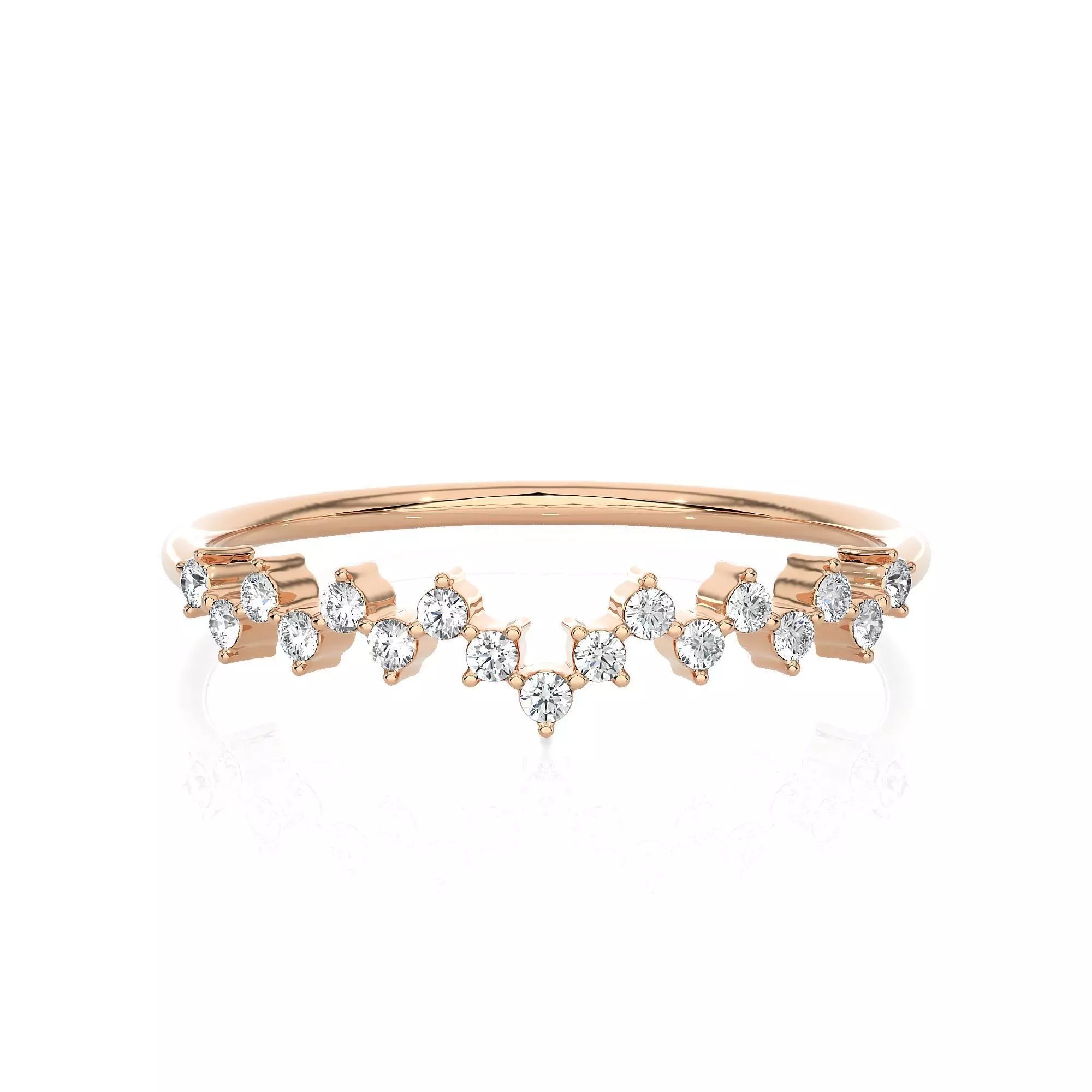 Light Minimalist Diamond Ring 3D print model_0