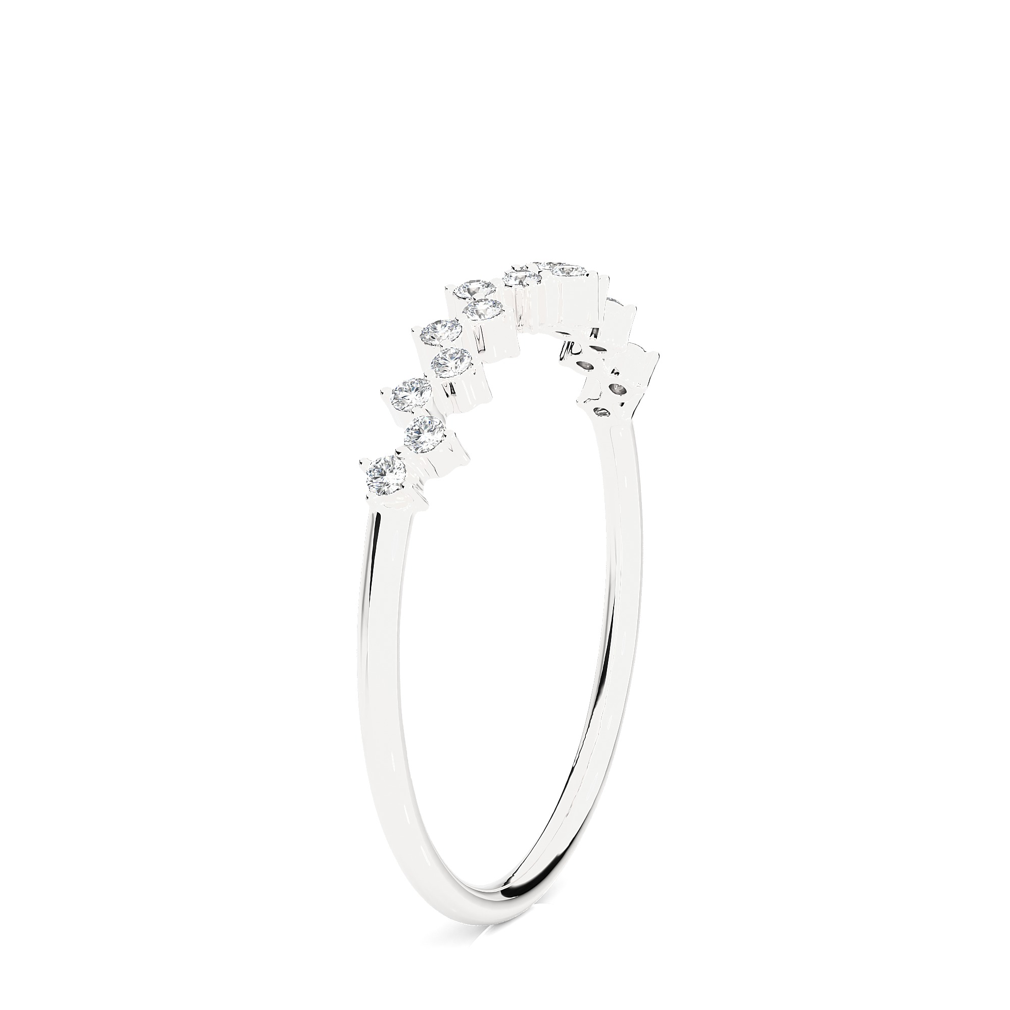 Light Minimalist Diamond Ring 3D print model_9