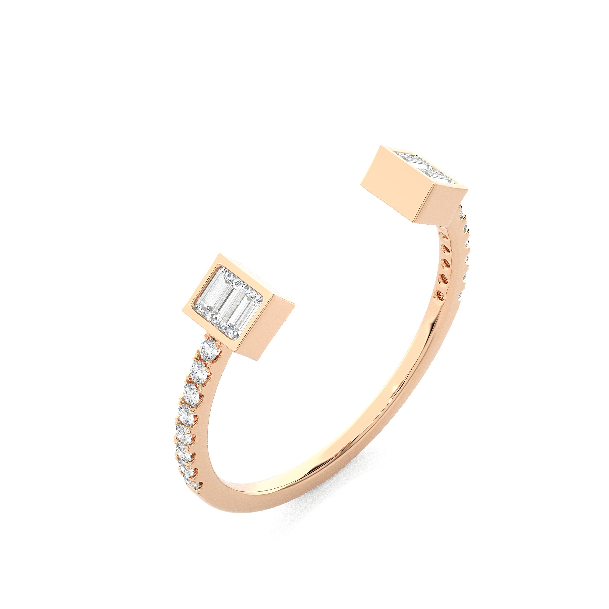 Light Minimalist Diamond Ring 3D print model_5