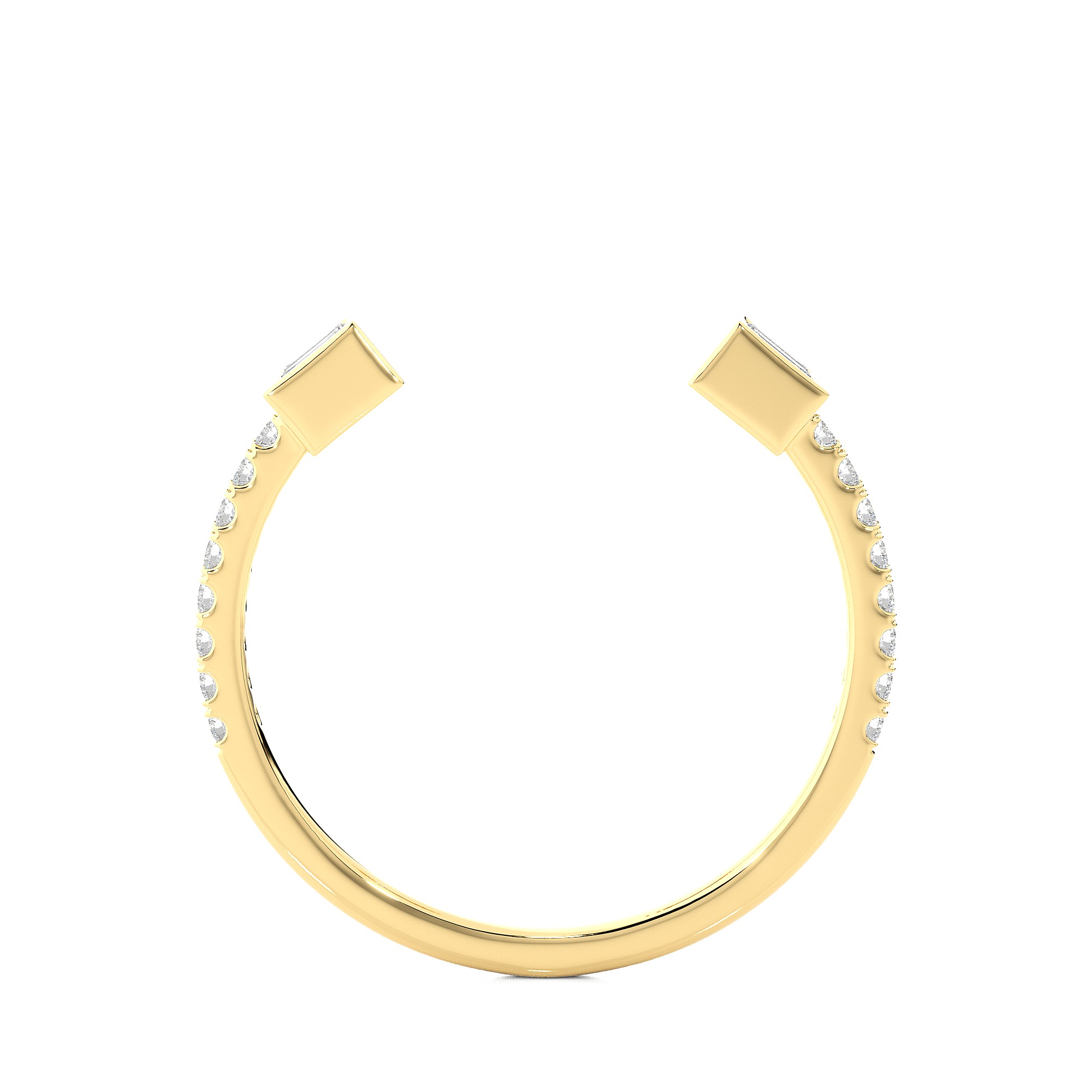 Light Minimalist Diamond Ring 3D print model_12