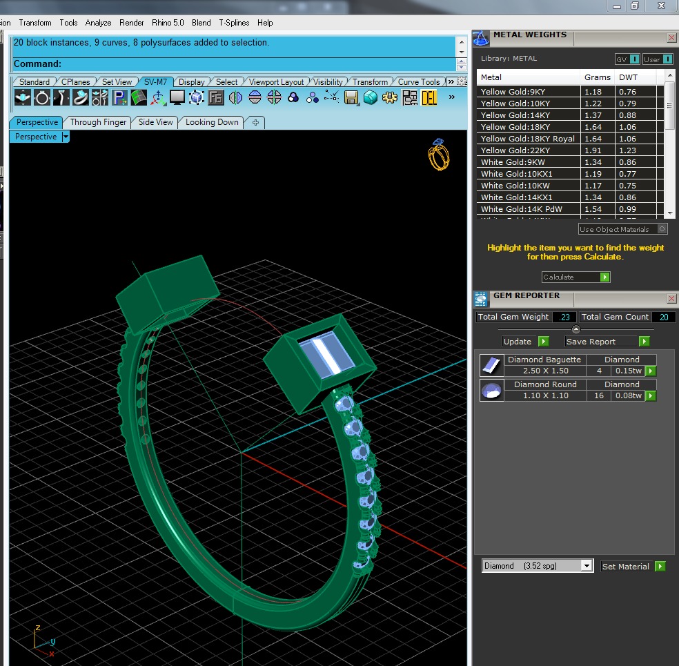 Light Minimalist Diamond Ring 3D print model_10