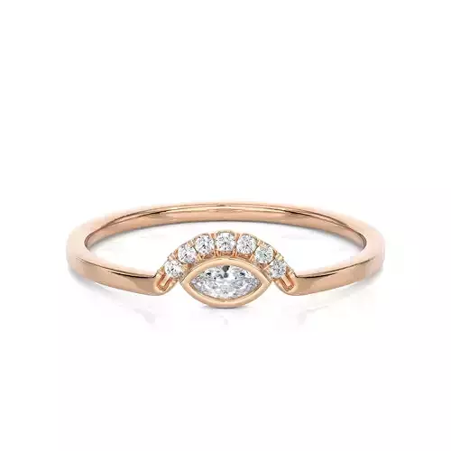 Light Minimalist Diamond Ring 3D print model