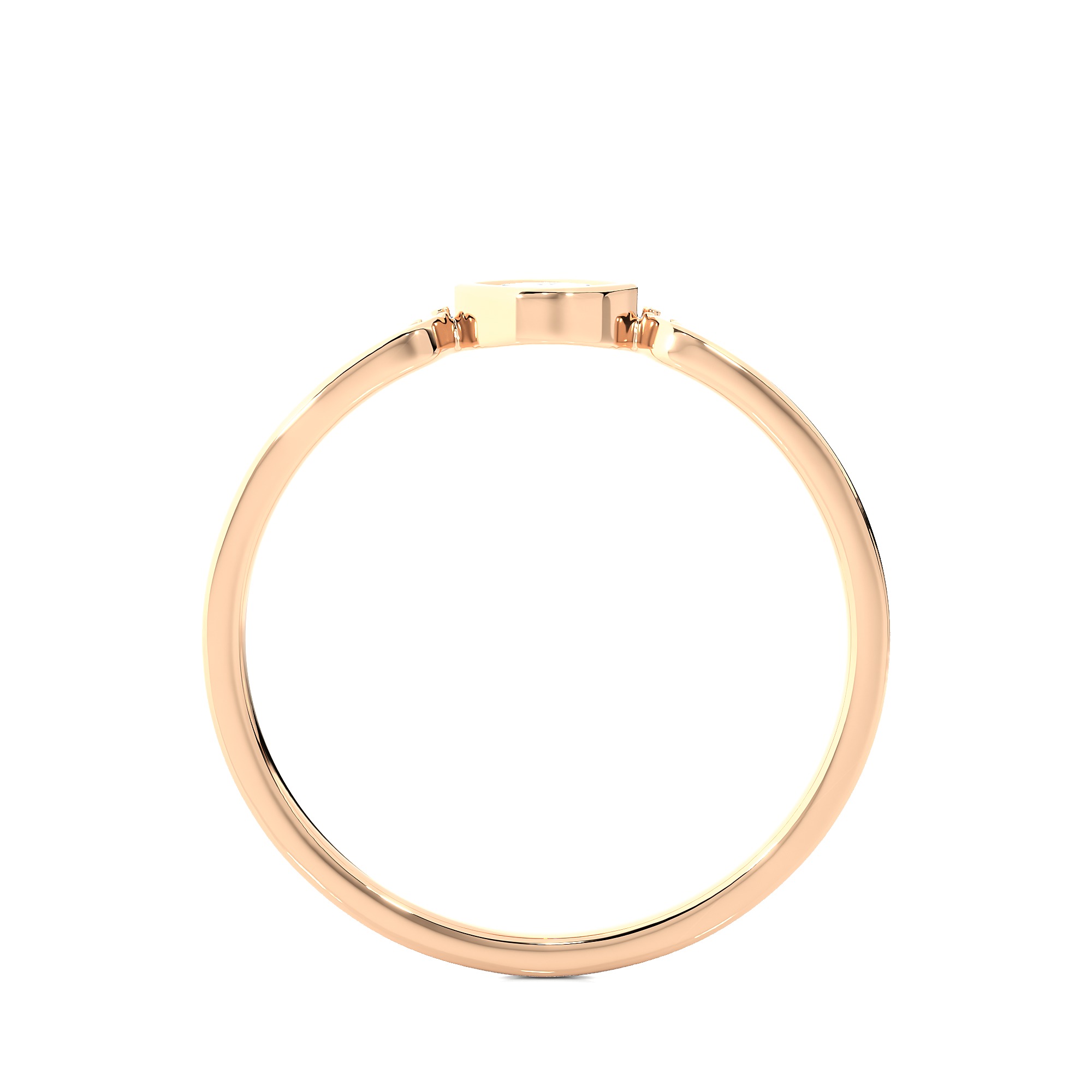 Light Minimalist Diamond Ring 3D print model_10