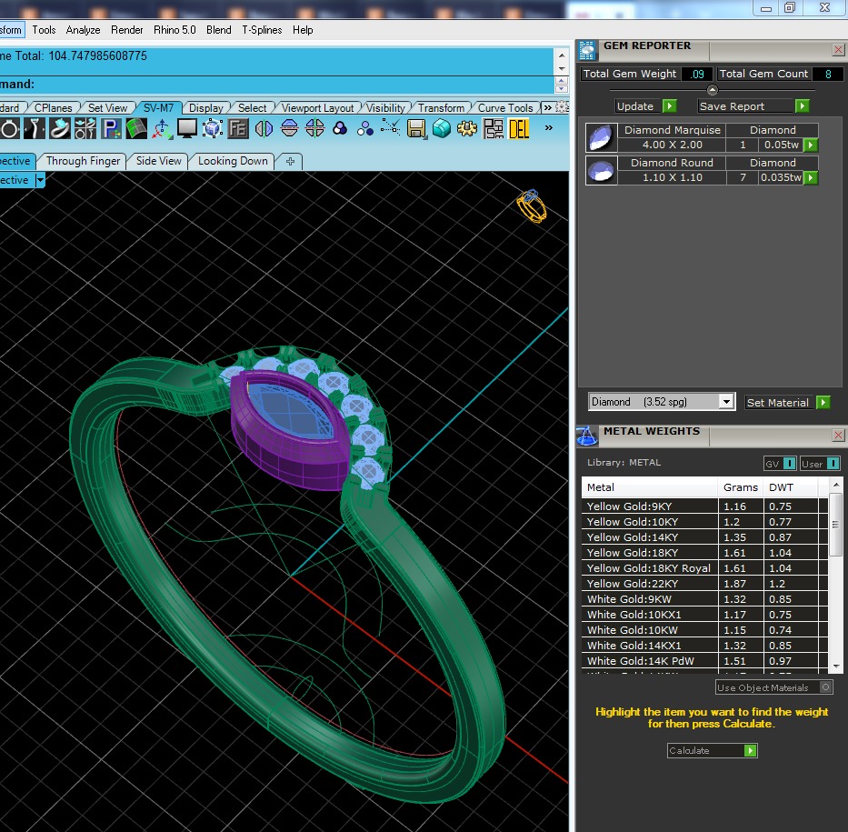 Light Minimalist Diamond Ring 3D print model_5