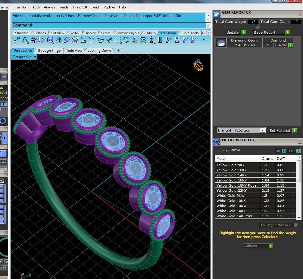 Light Minimalist Diamond Ring 3D print model_6