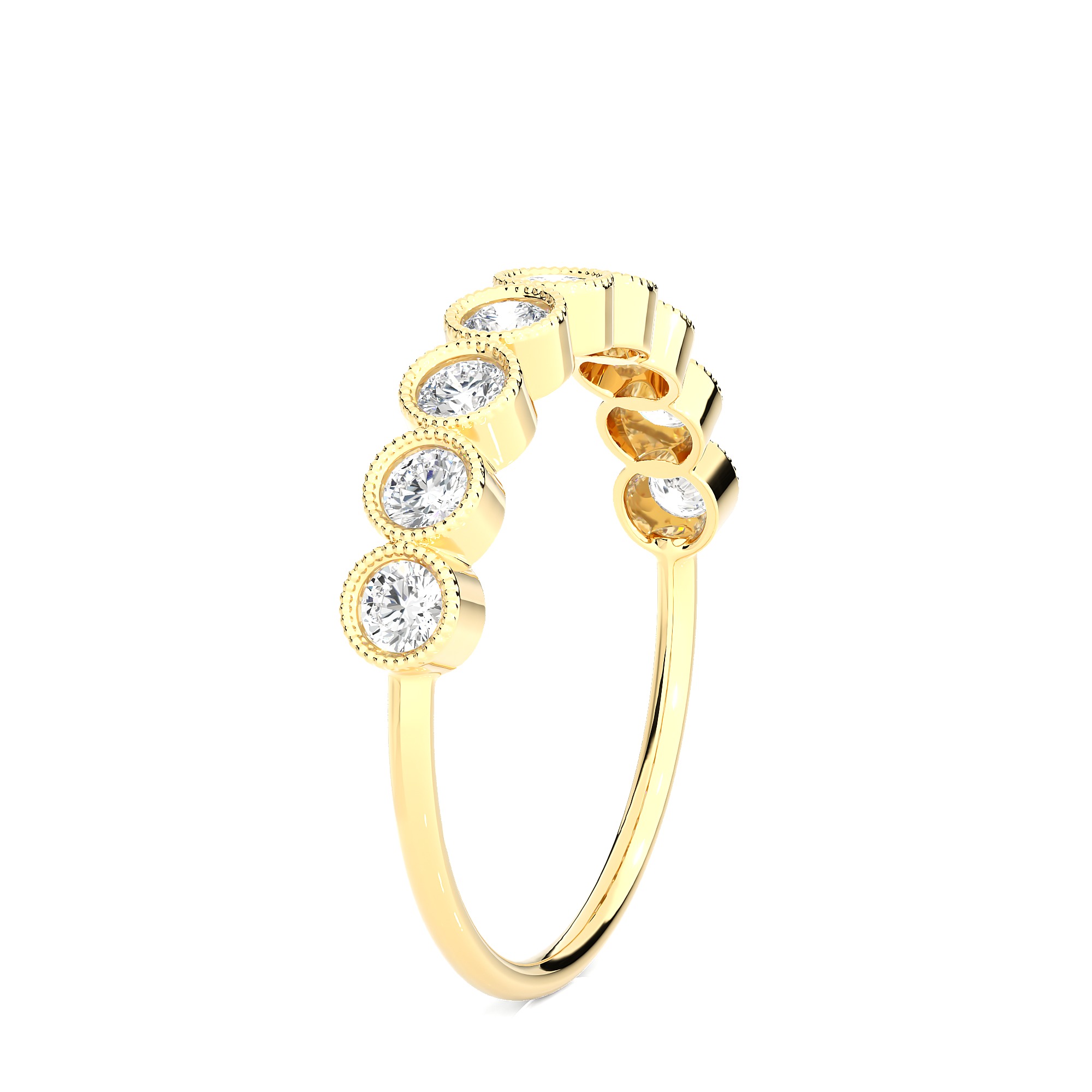 Light Minimalist Diamond Ring 3D print model_8