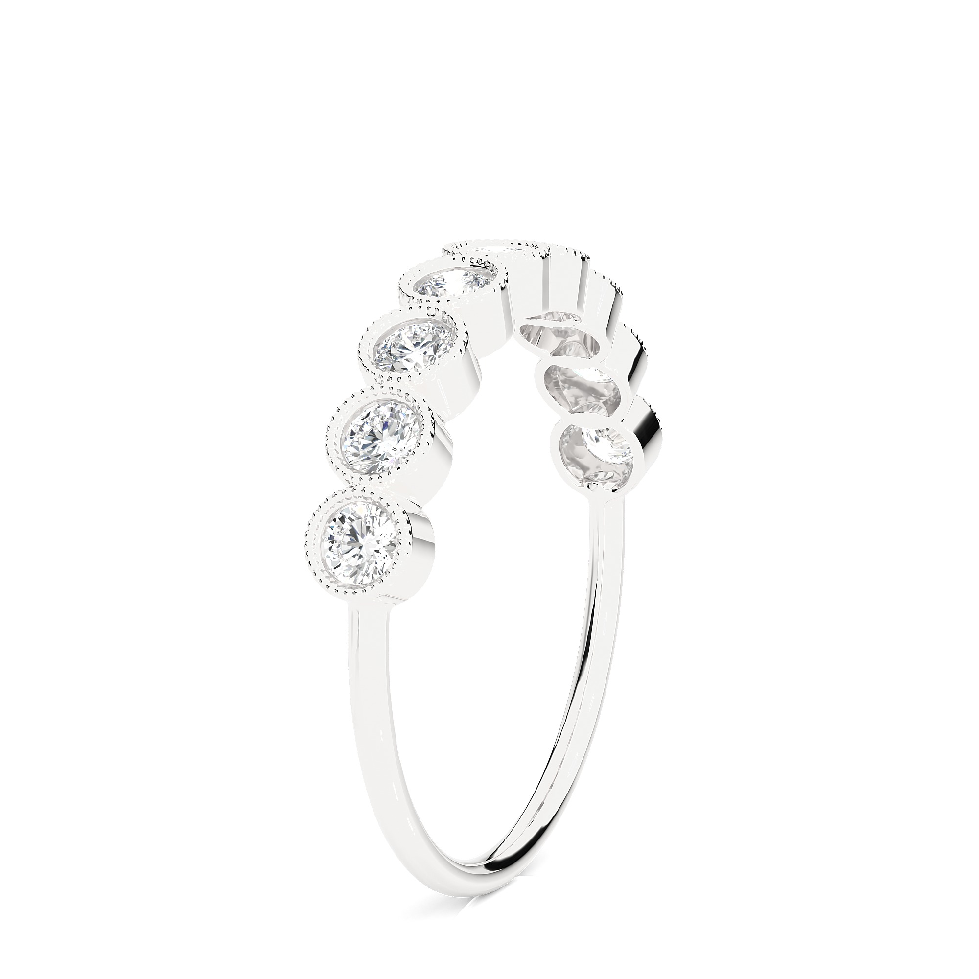 Light Minimalist Diamond Ring 3D print model_9