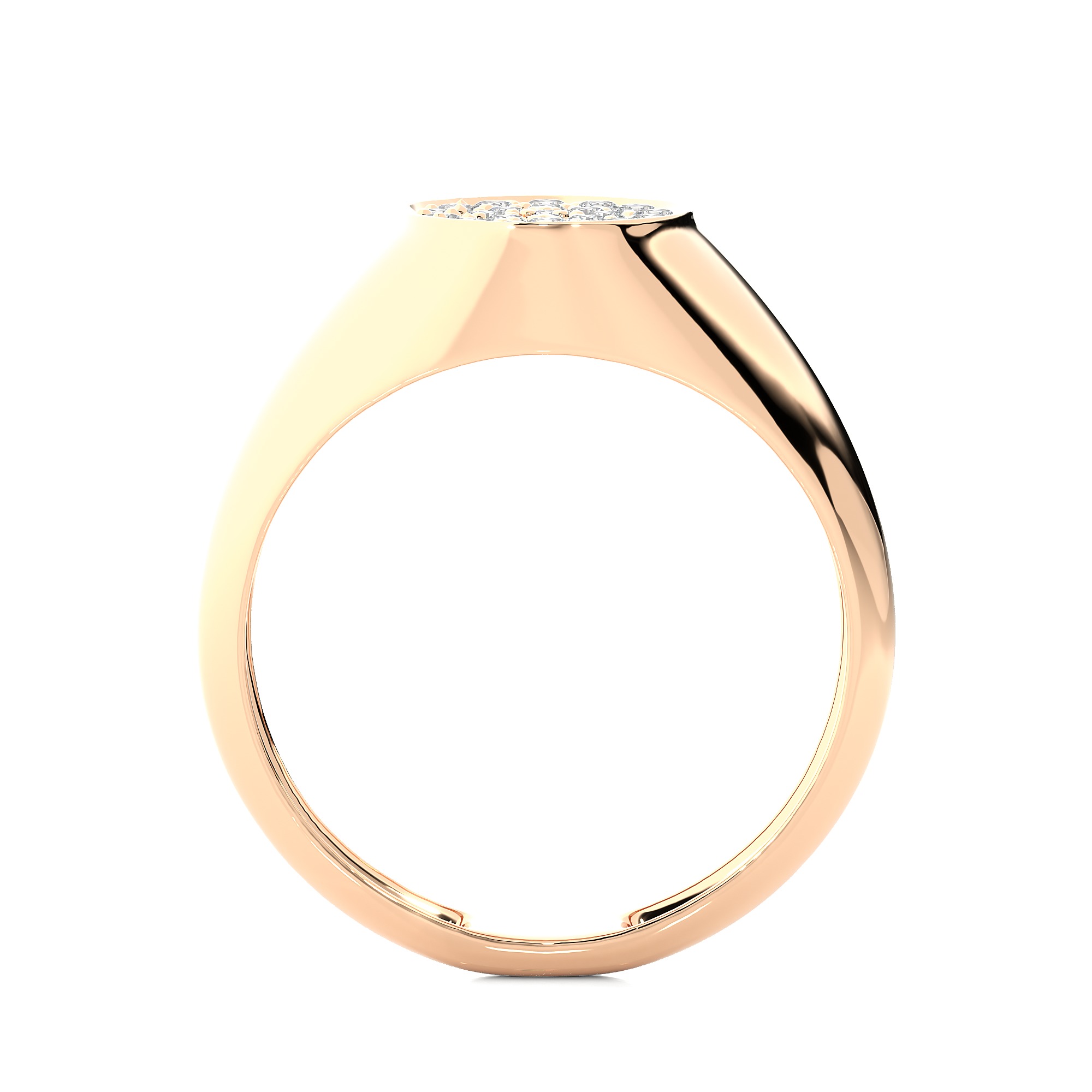 Light Minimalist Diamond Ring 3D print model_10