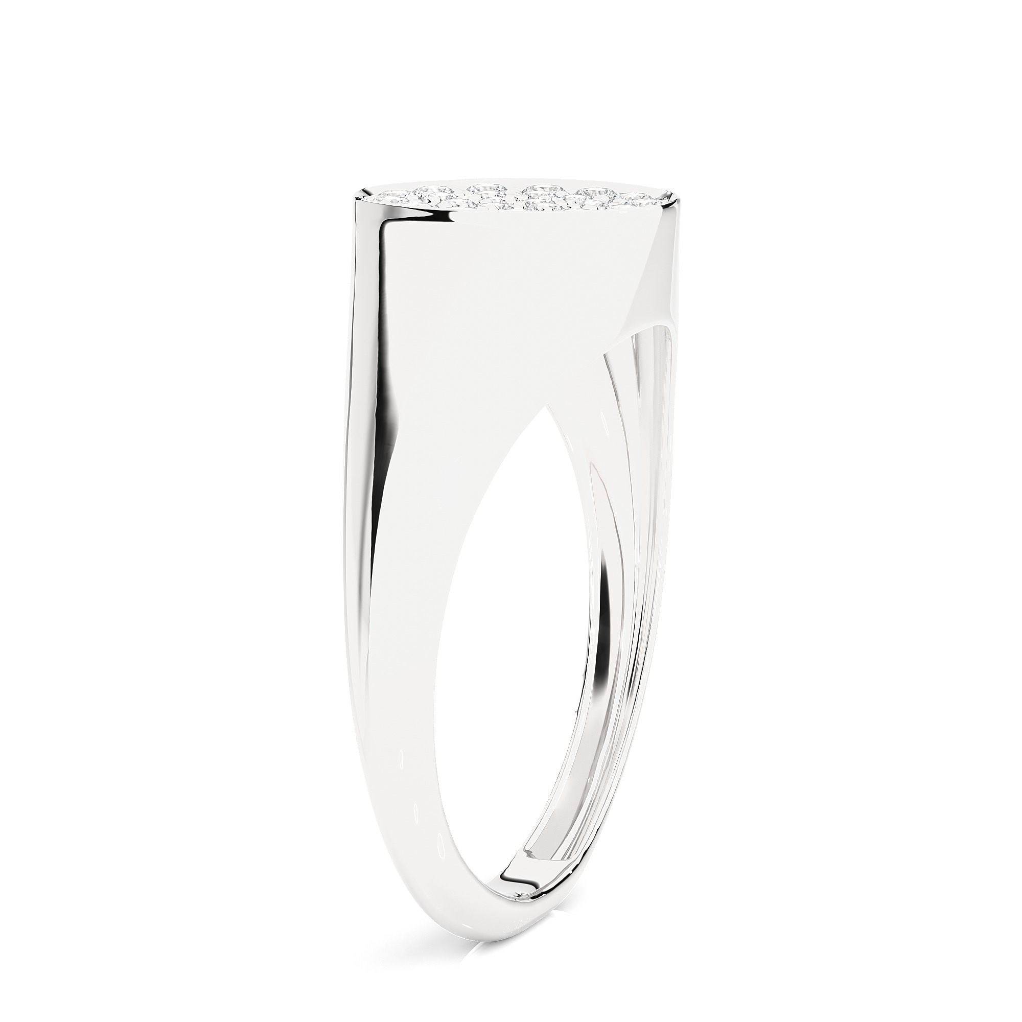 Light Minimalist Diamond Ring 3D print model_8
