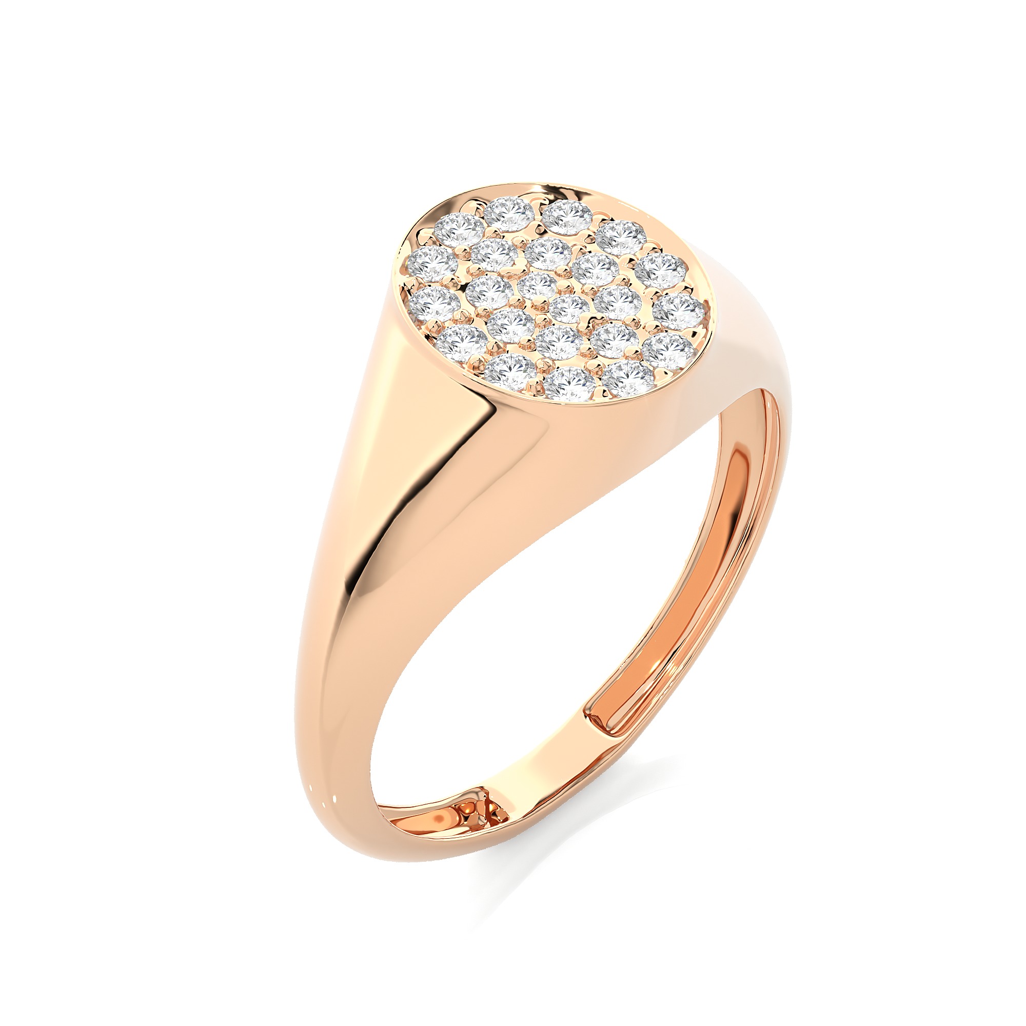 Light Minimalist Diamond Ring 3D print model_5