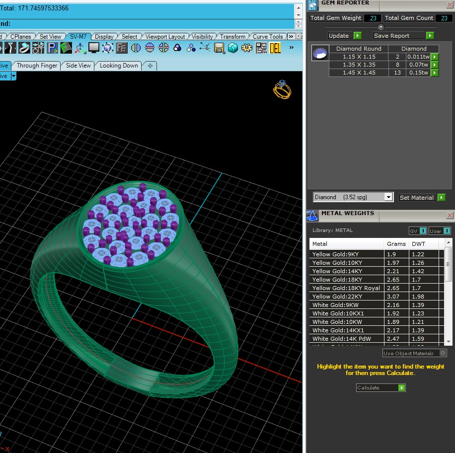 Light Minimalist Diamond Ring 3D print model_4