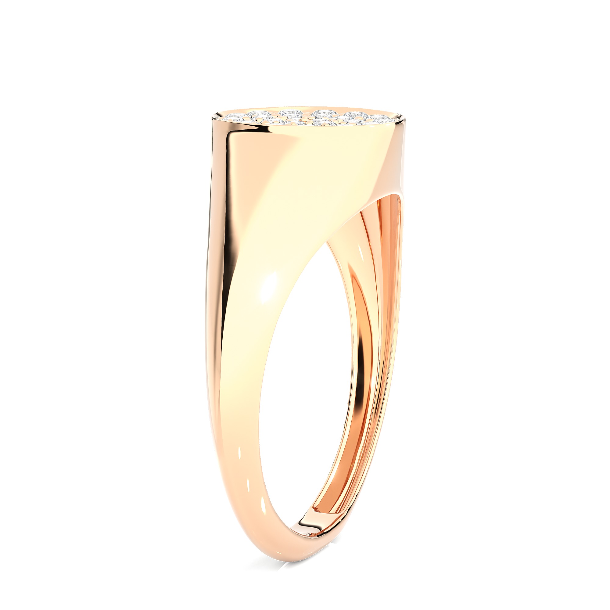 Light Minimalist Diamond Ring 3D print model_7