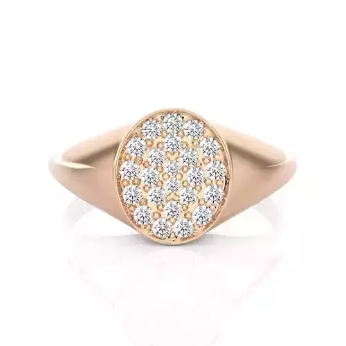 Light Minimalist Diamond Ring 3D print model