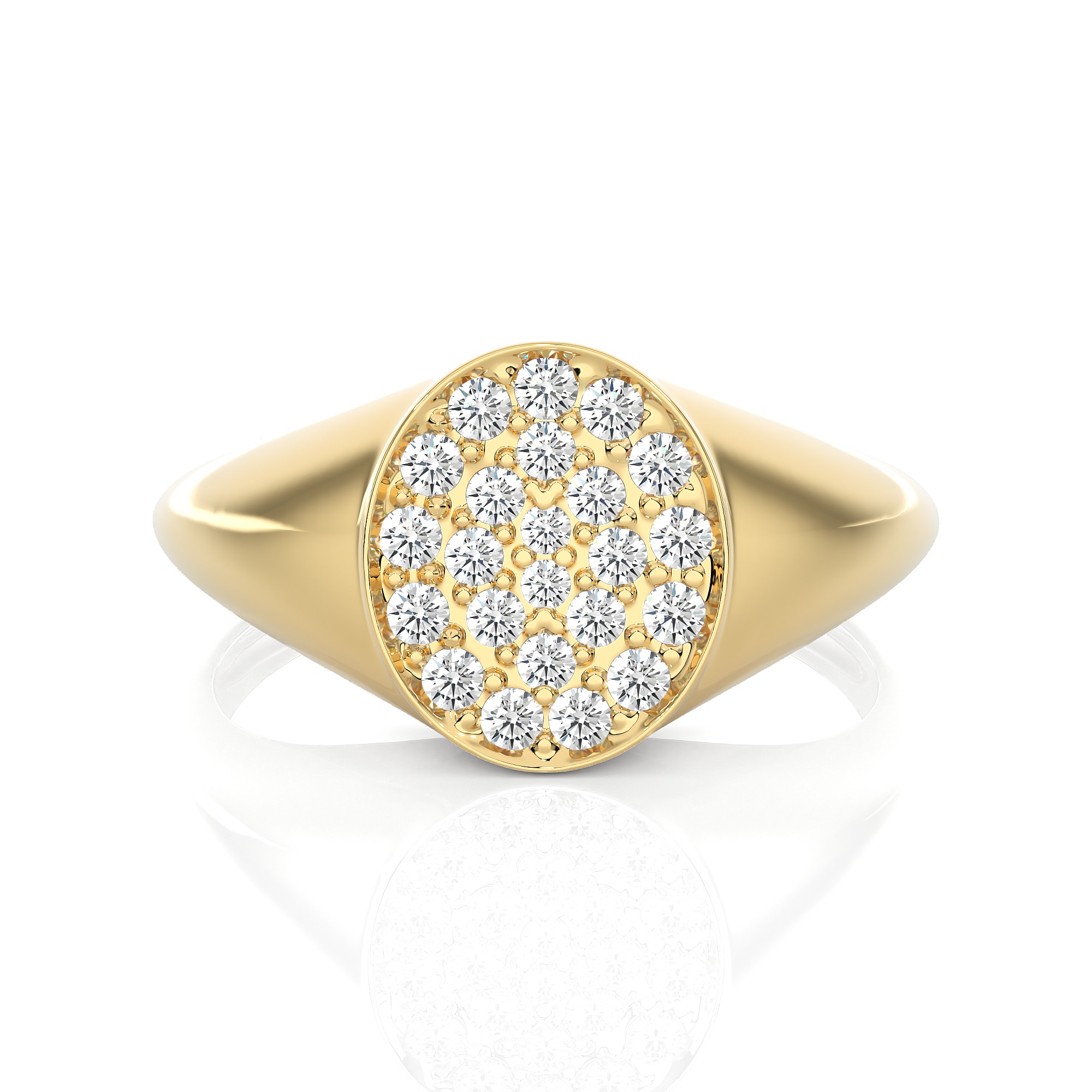 Light Minimalist Diamond Ring 3D print model_1