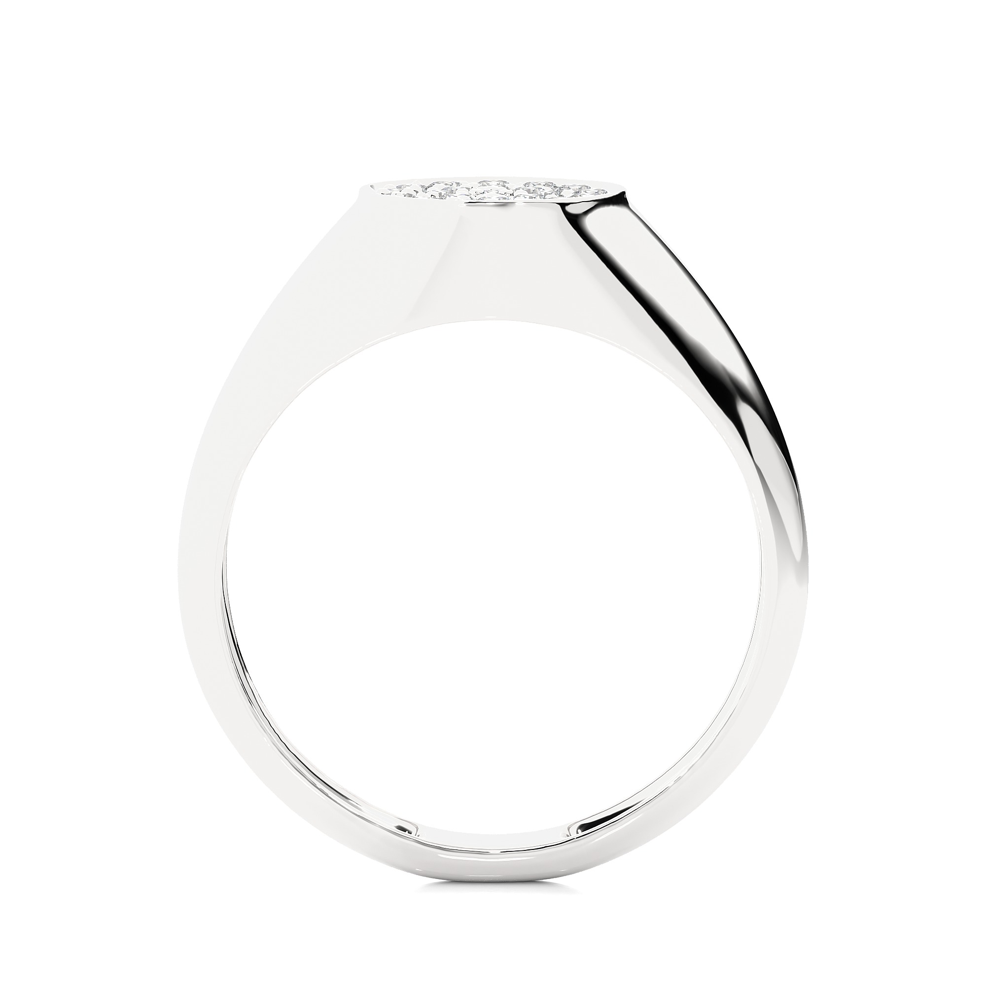 Light Minimalist Diamond Ring 3D print model_12
