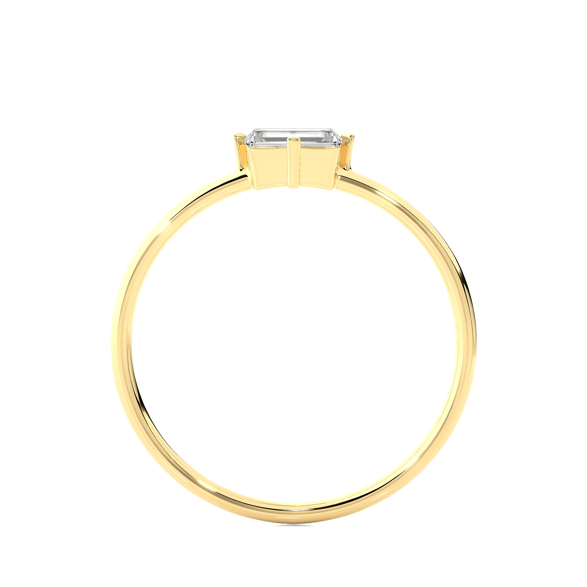 Light Minimalist Diamond Ring 3D print model_11