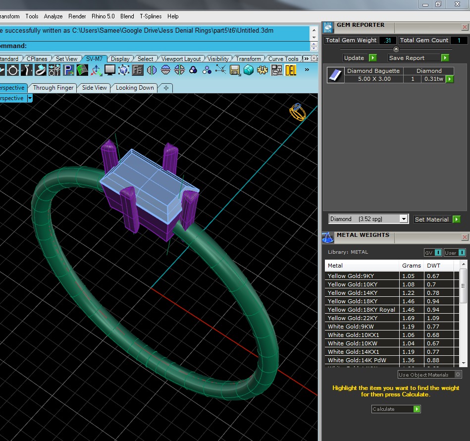 Light Minimalist Diamond Ring 3D print model_4