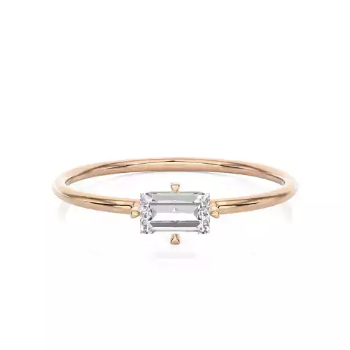 Light Minimalist Diamond Ring 3D print model