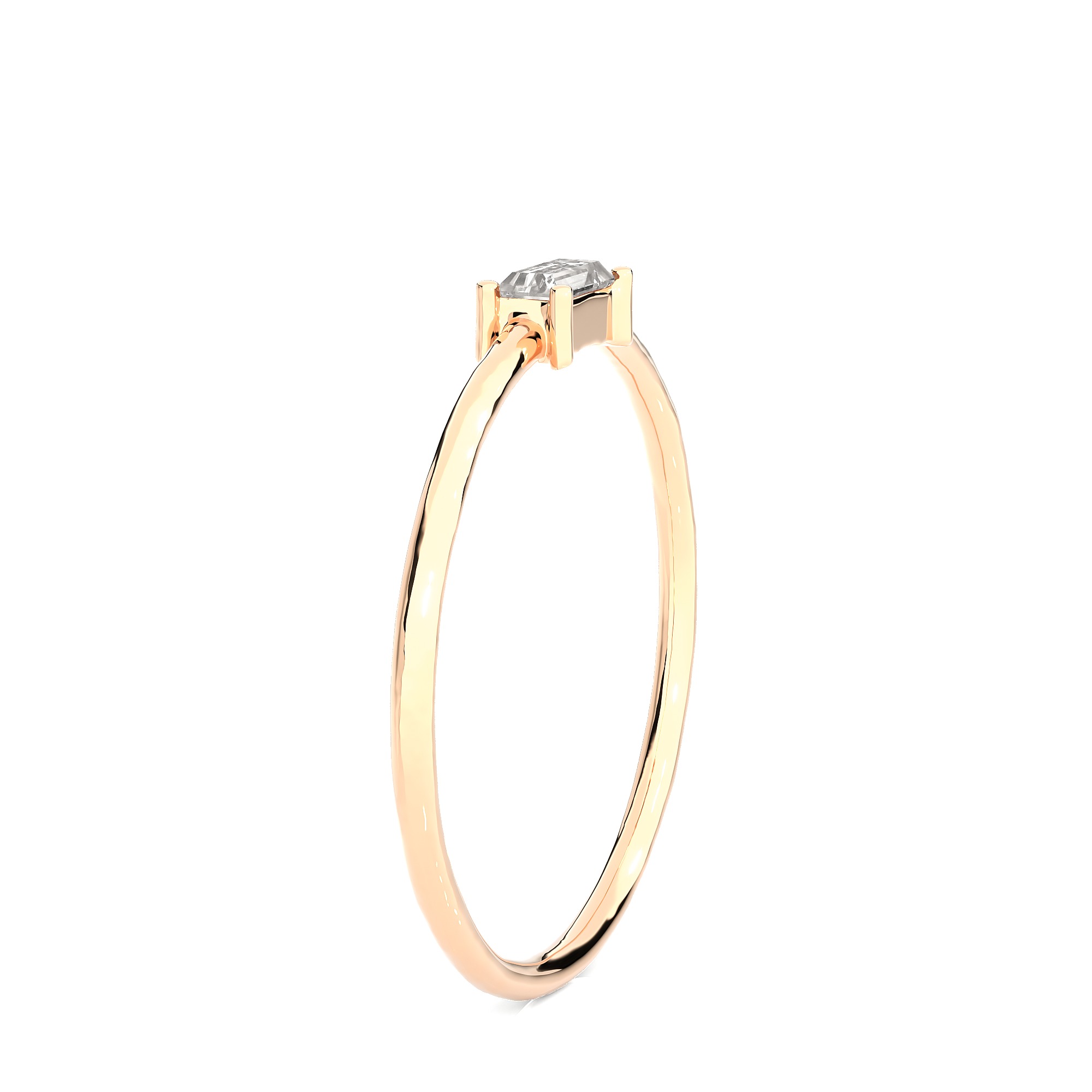 Light Minimalist Diamond Ring 3D print model_7