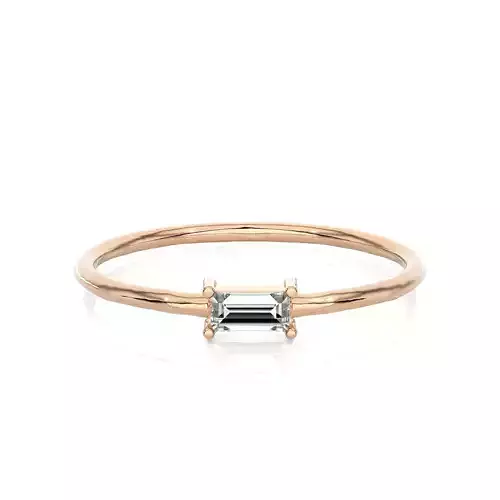 Light Minimalist Diamond Ring 3D print model