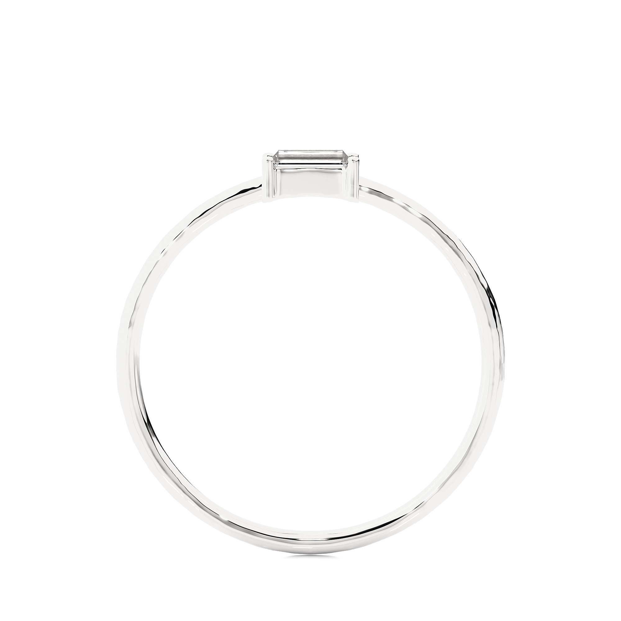 Light Minimalist Diamond Ring 3D print model_11