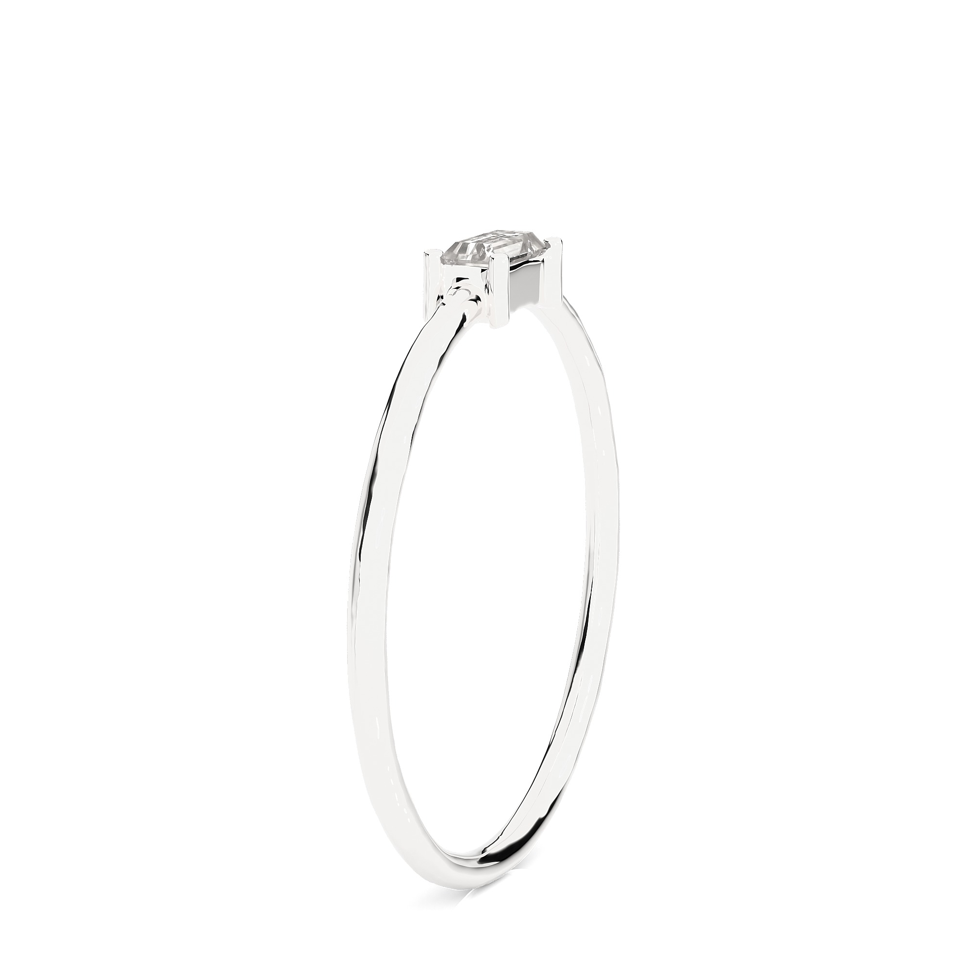 Light Minimalist Diamond Ring 3D print model_8