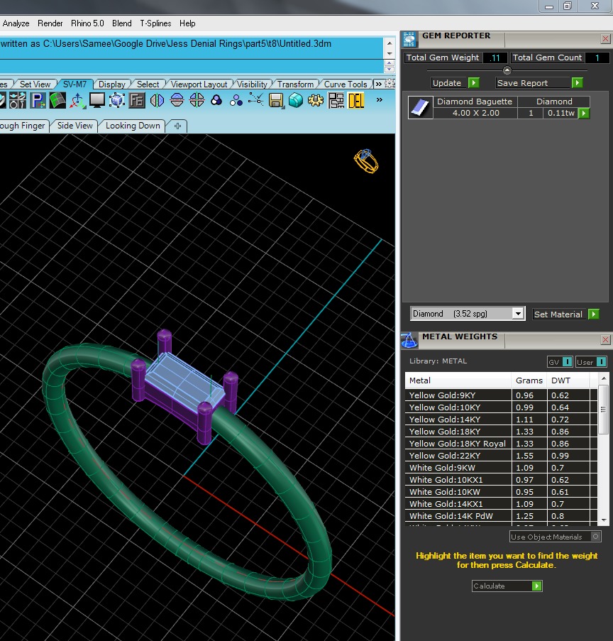 Light Minimalist Diamond Ring 3D print model_4