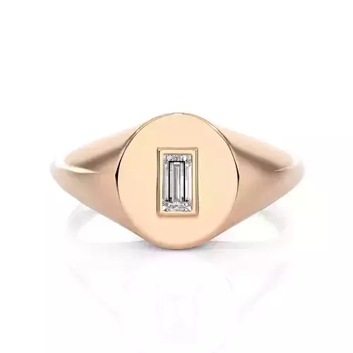 Light Minimalist Diamond Ring 3D print model