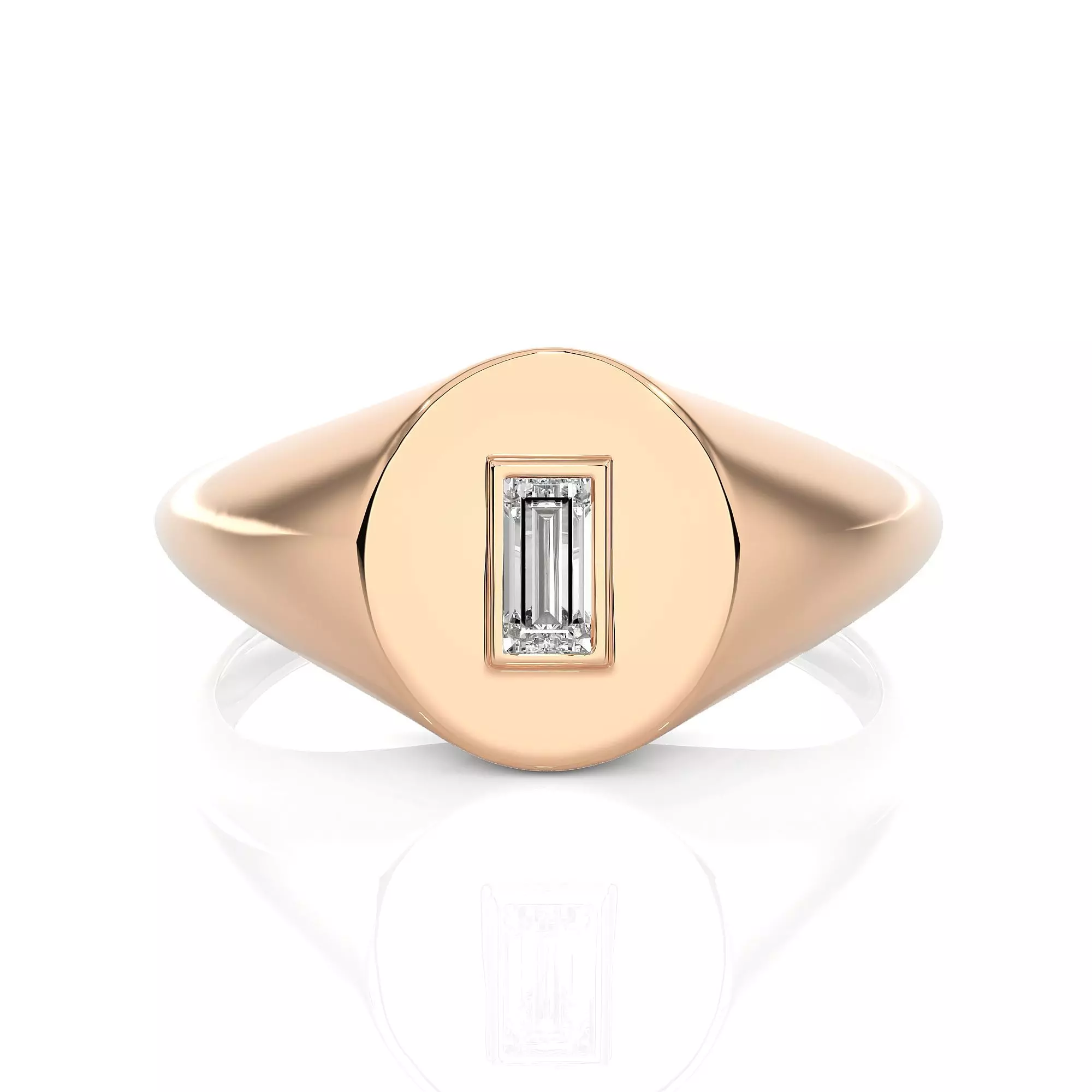 Light Minimalist Diamond Ring 3D print model_0