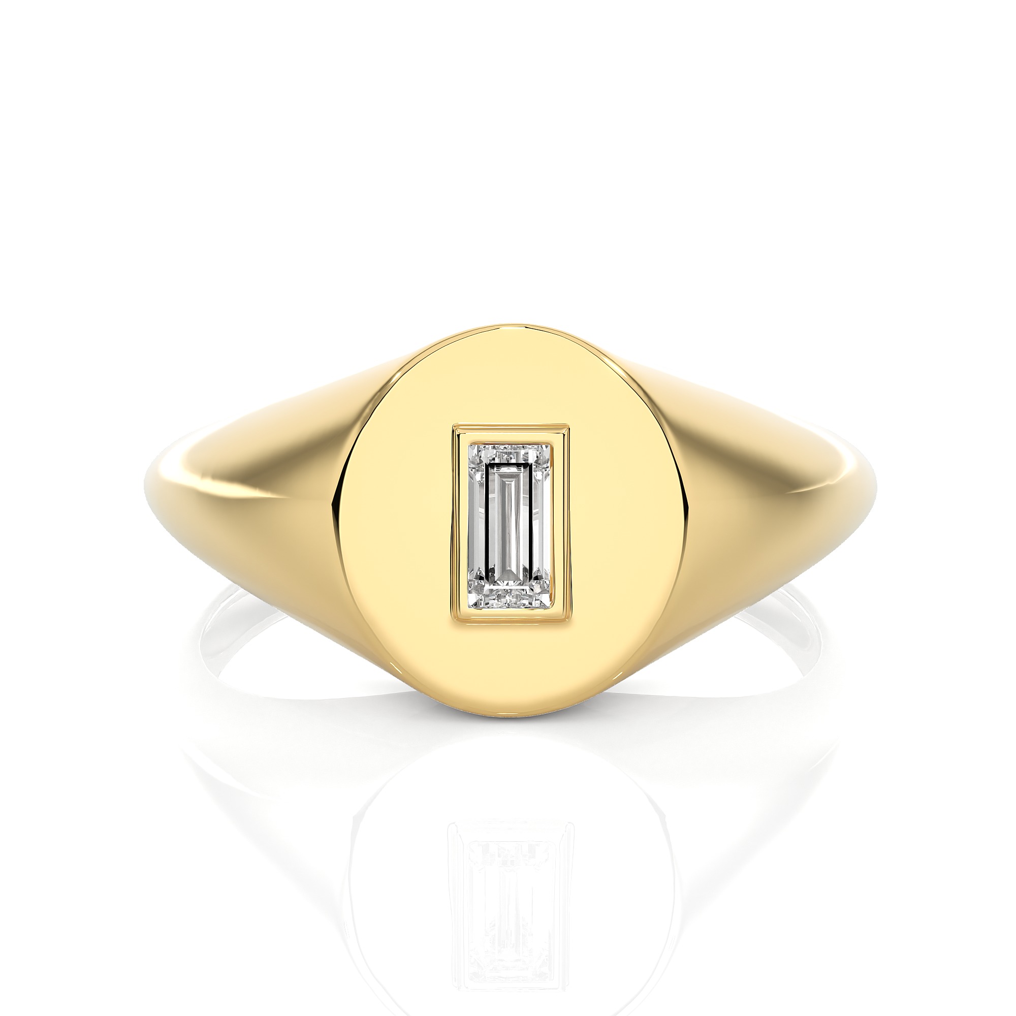 Light Minimalist Diamond Ring 3D print model_2