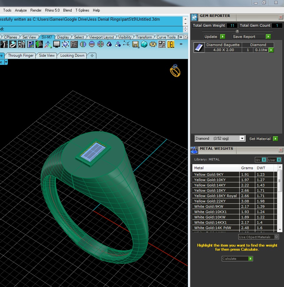 Light Minimalist Diamond Ring 3D print model_4