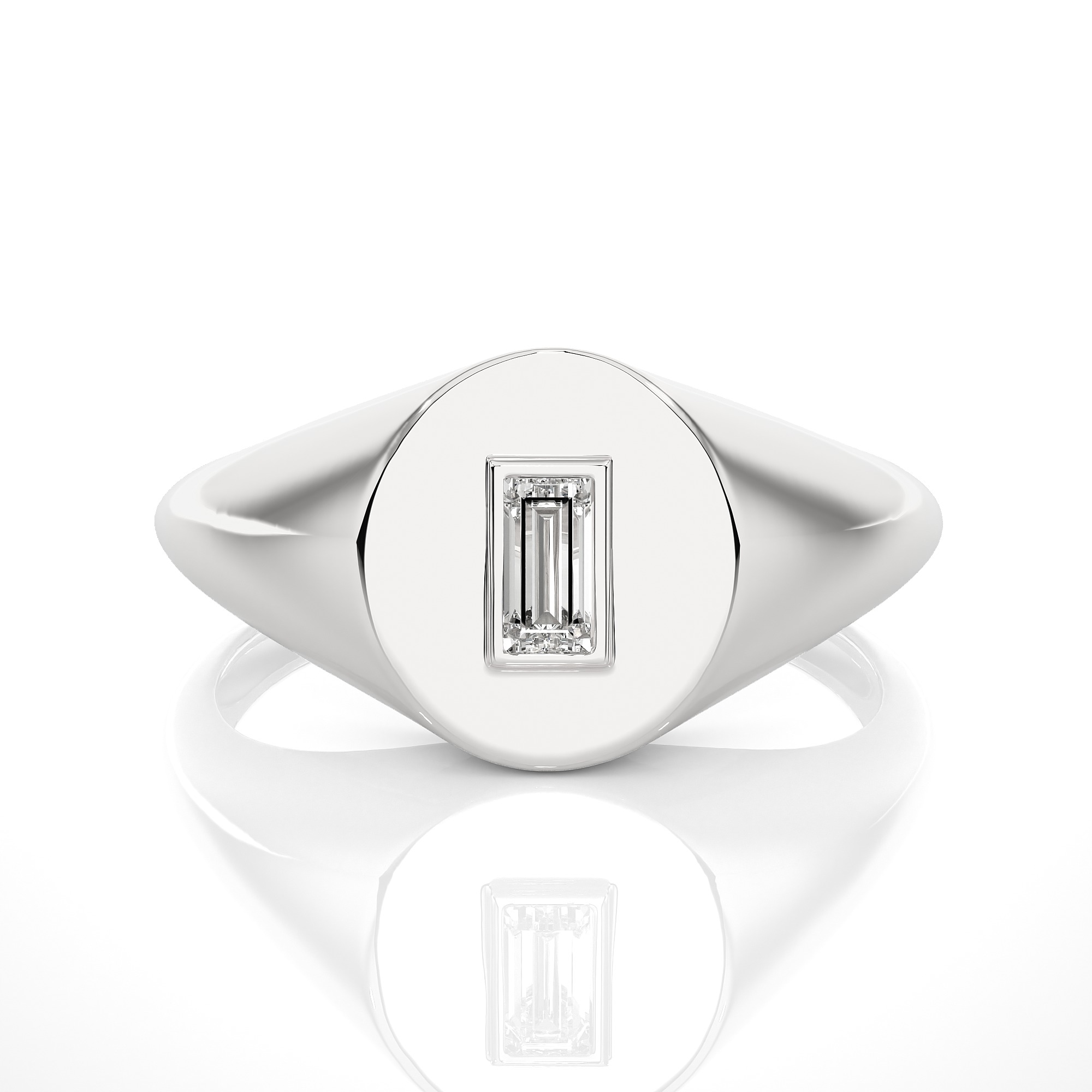 Light Minimalist Diamond Ring 3D print model_1