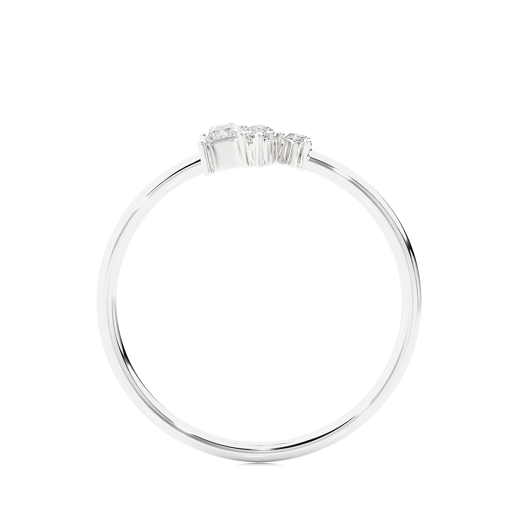 Light Minimalist Diamond Ring 3D print model_12