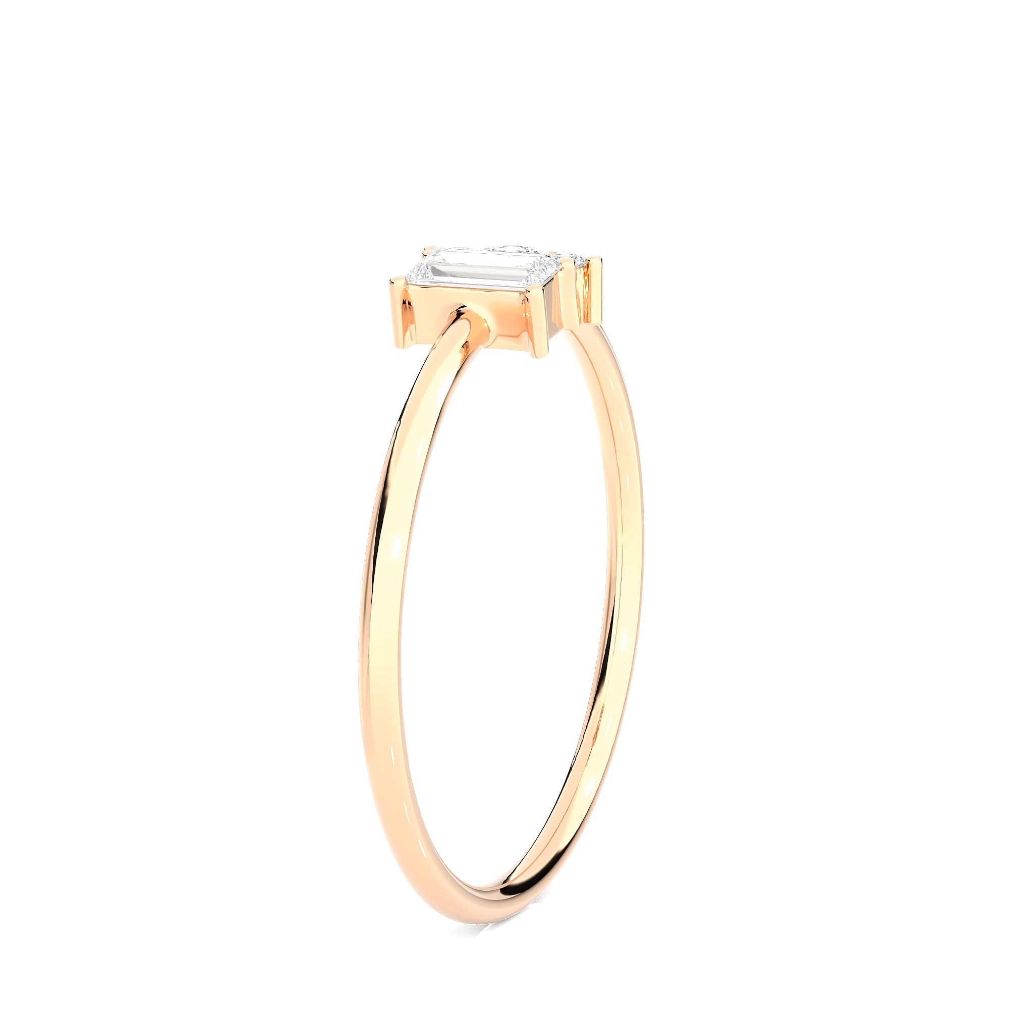 Light Minimalist Diamond Ring 3D print model_7