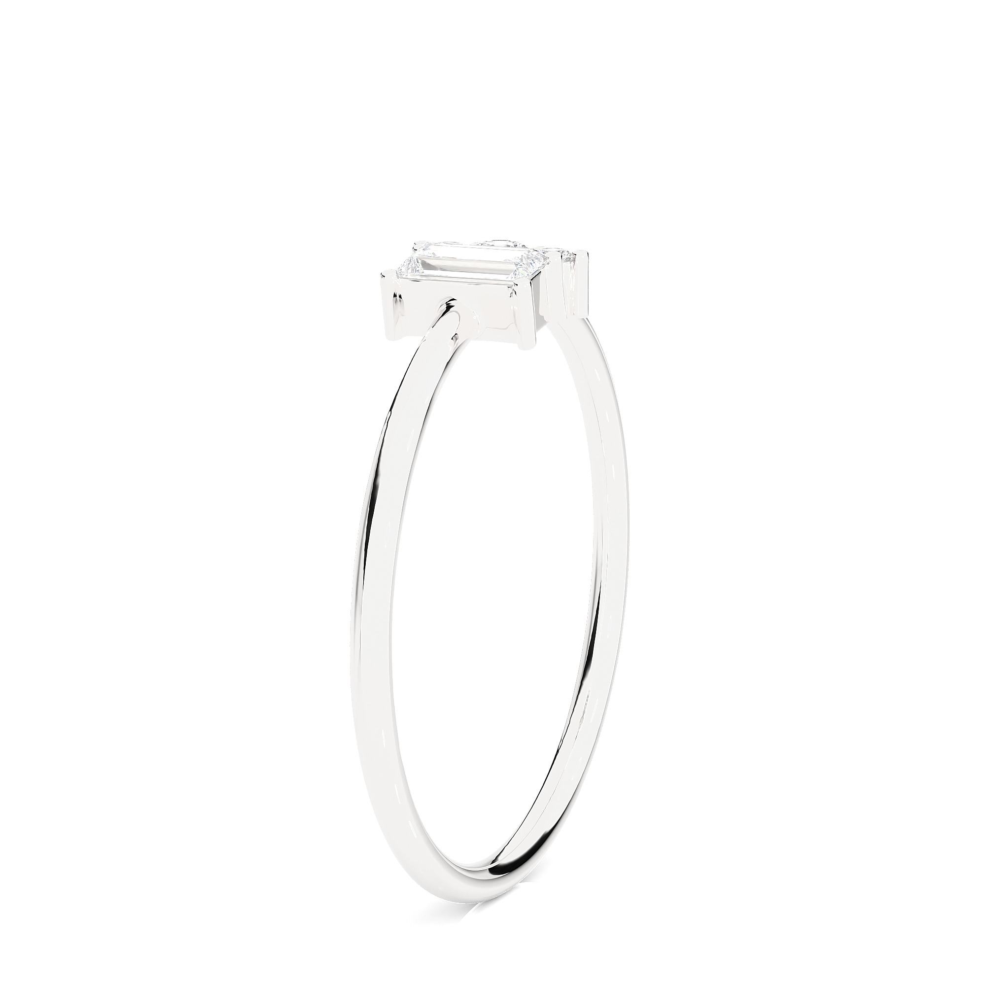 Light Minimalist Diamond Ring 3D print model_8