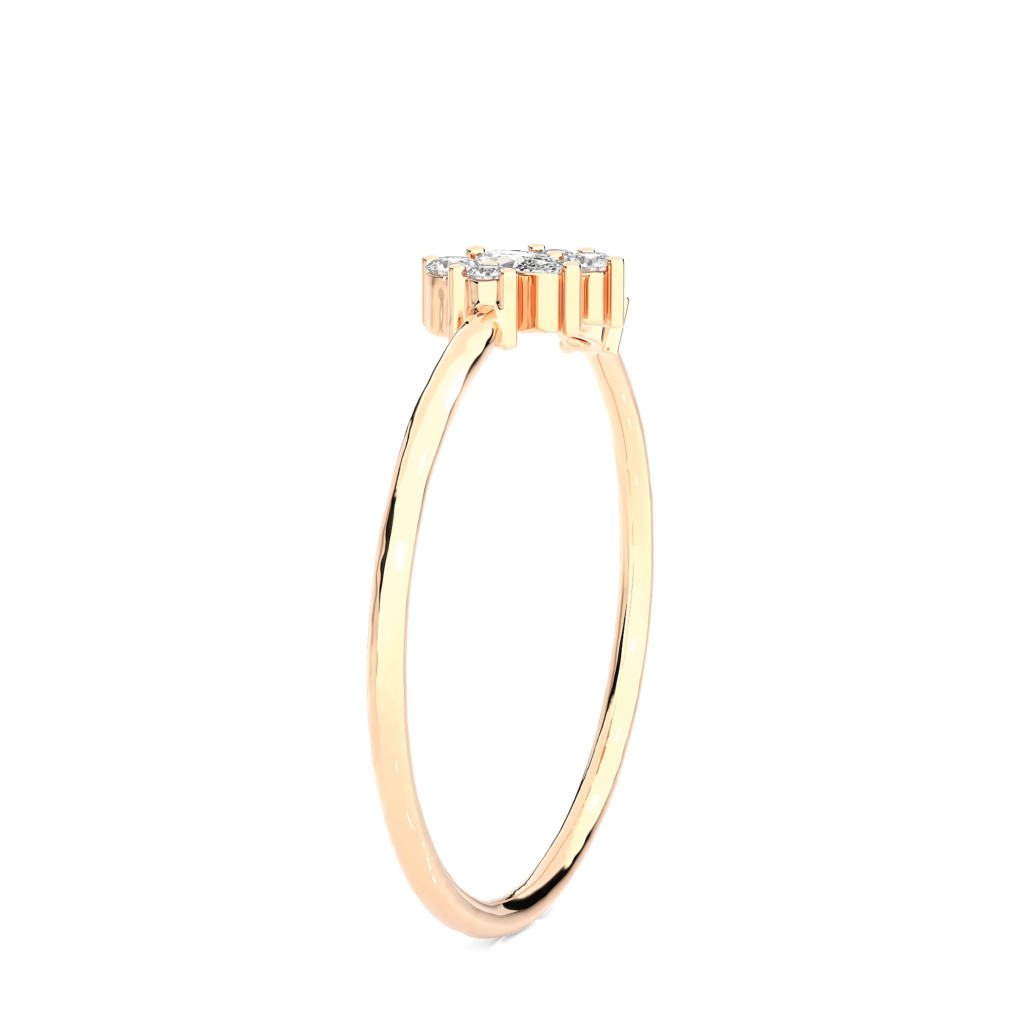 Light Minimalist Diamond Ring 3D print model_10