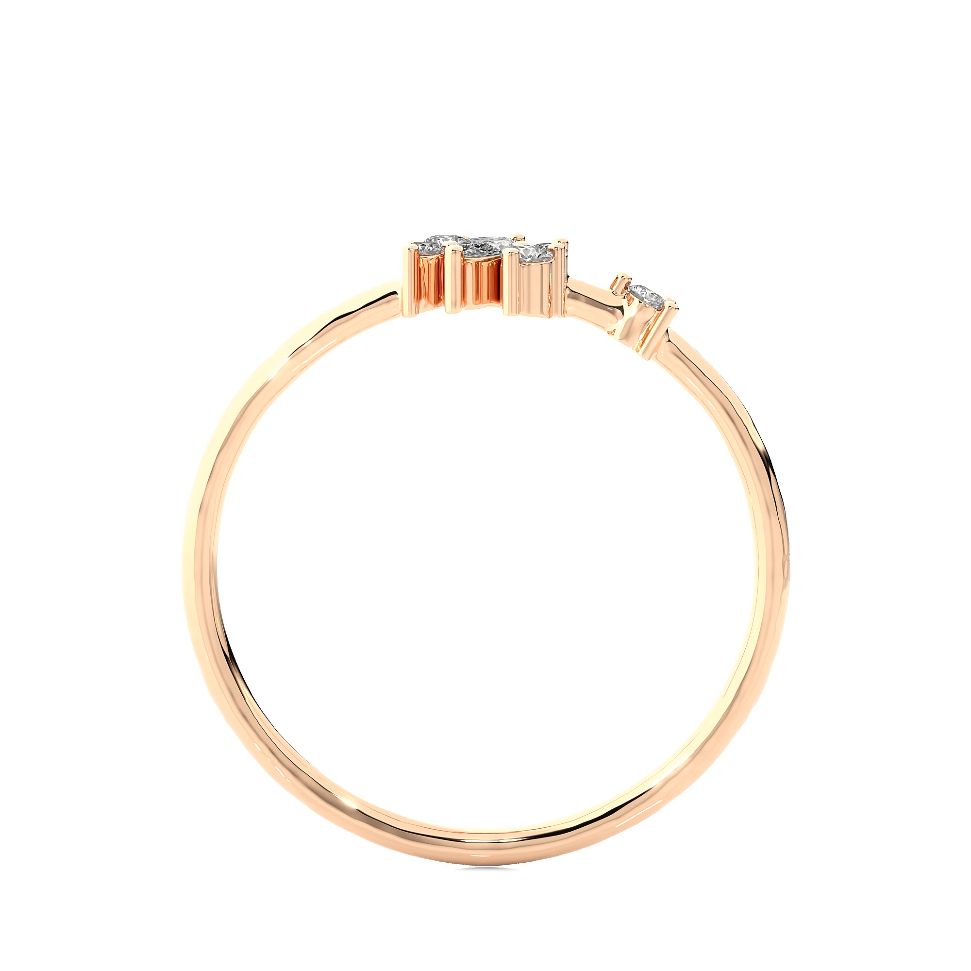 Light Minimalist Diamond Ring 3D print model_13