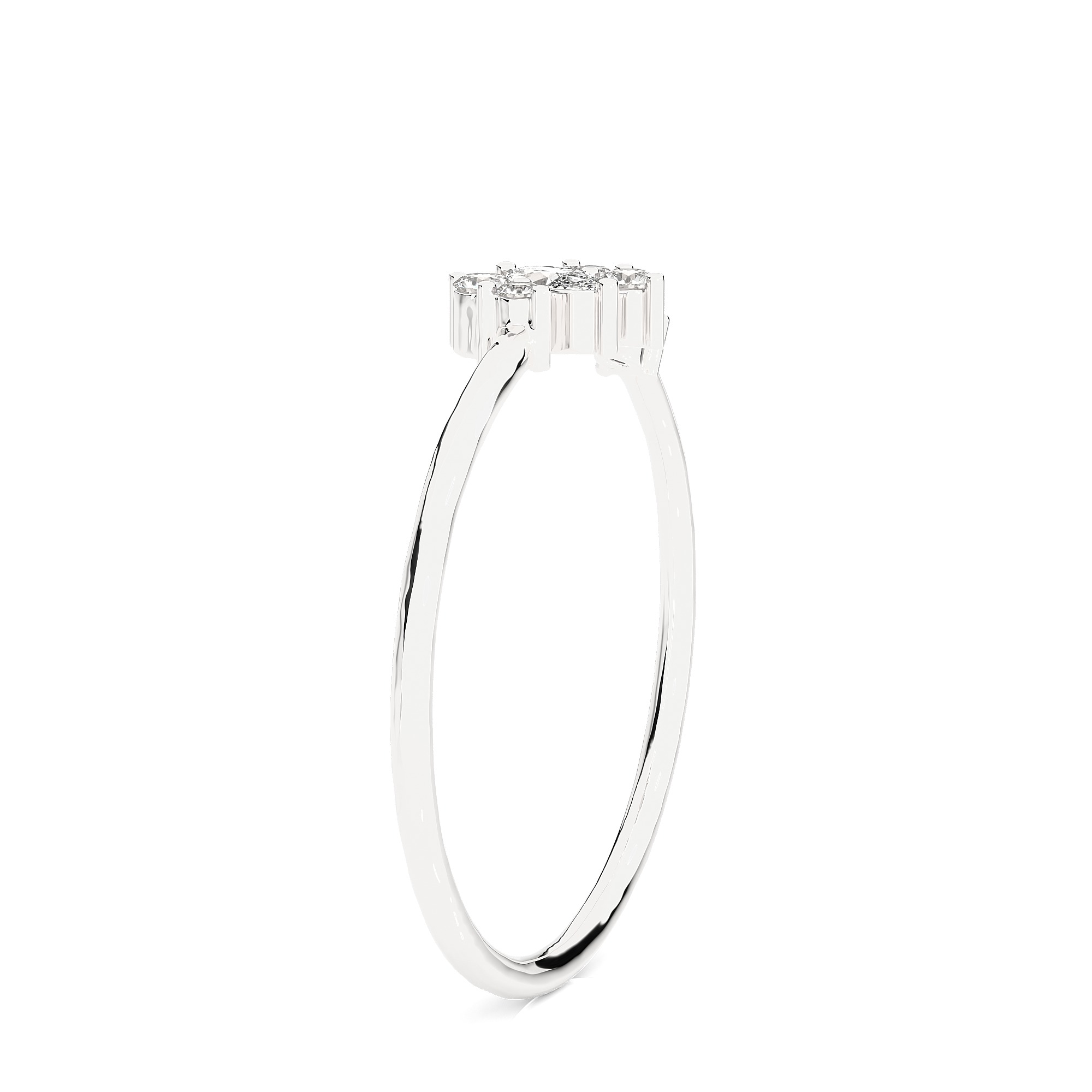 Light Minimalist Diamond Ring 3D print model_11