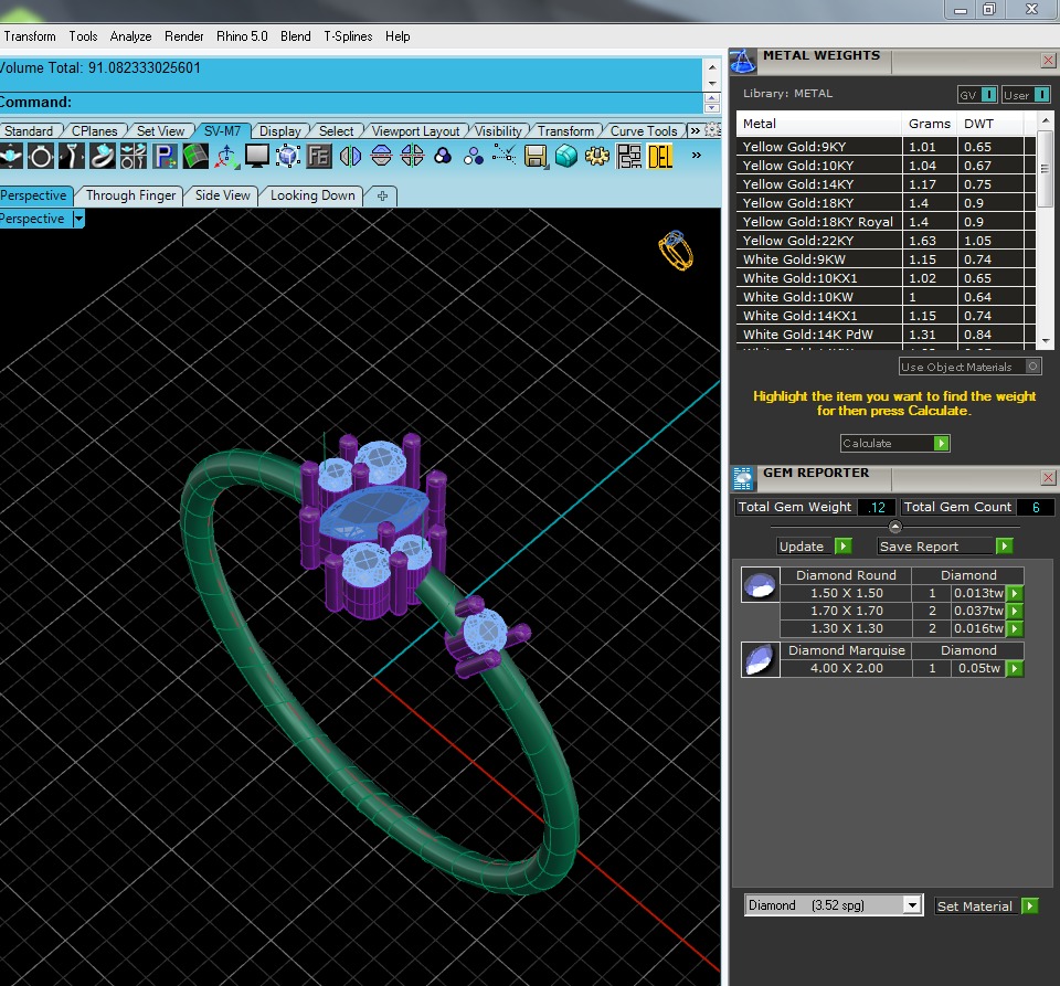 Light Minimalist Diamond Ring 3D print model_4