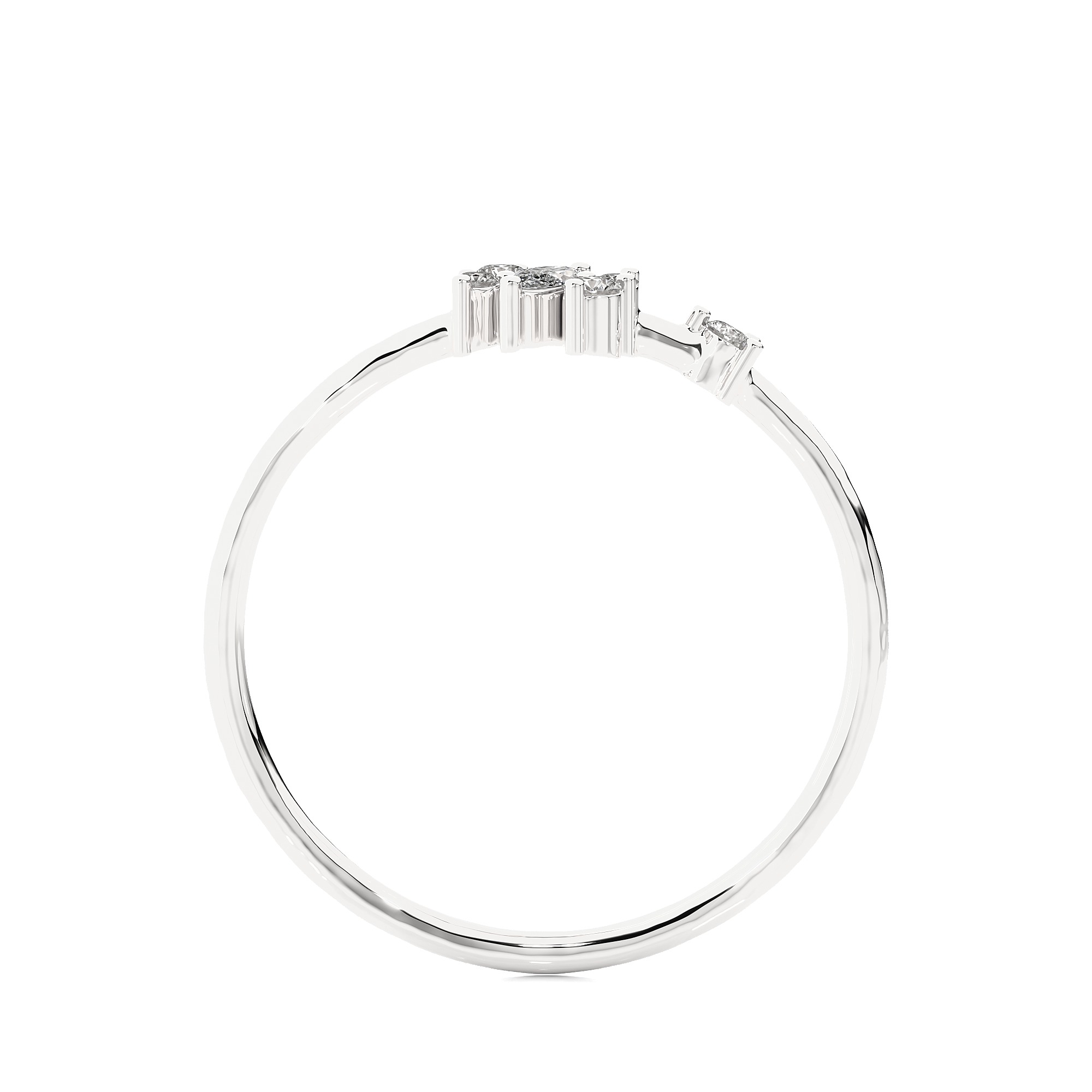 Light Minimalist Diamond Ring 3D print model_14