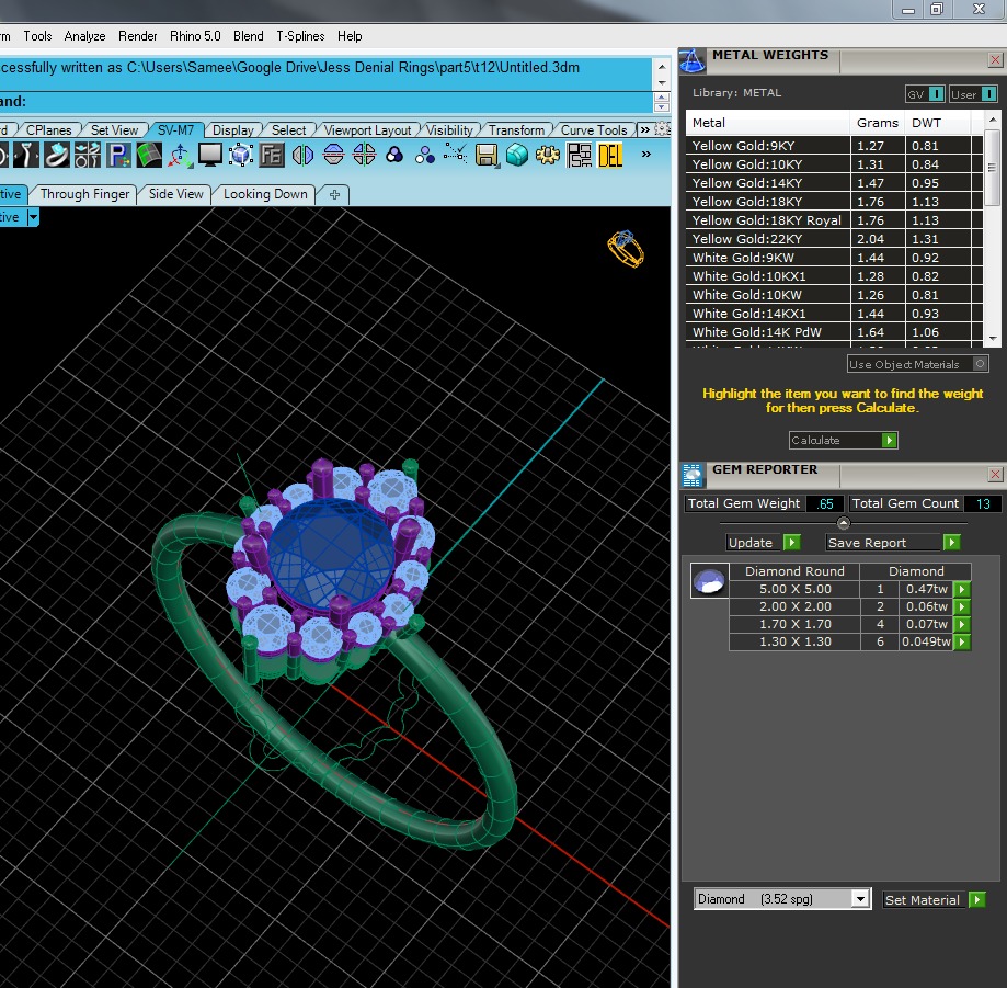 Light Minimalist Diamond Ring 3D print model_4