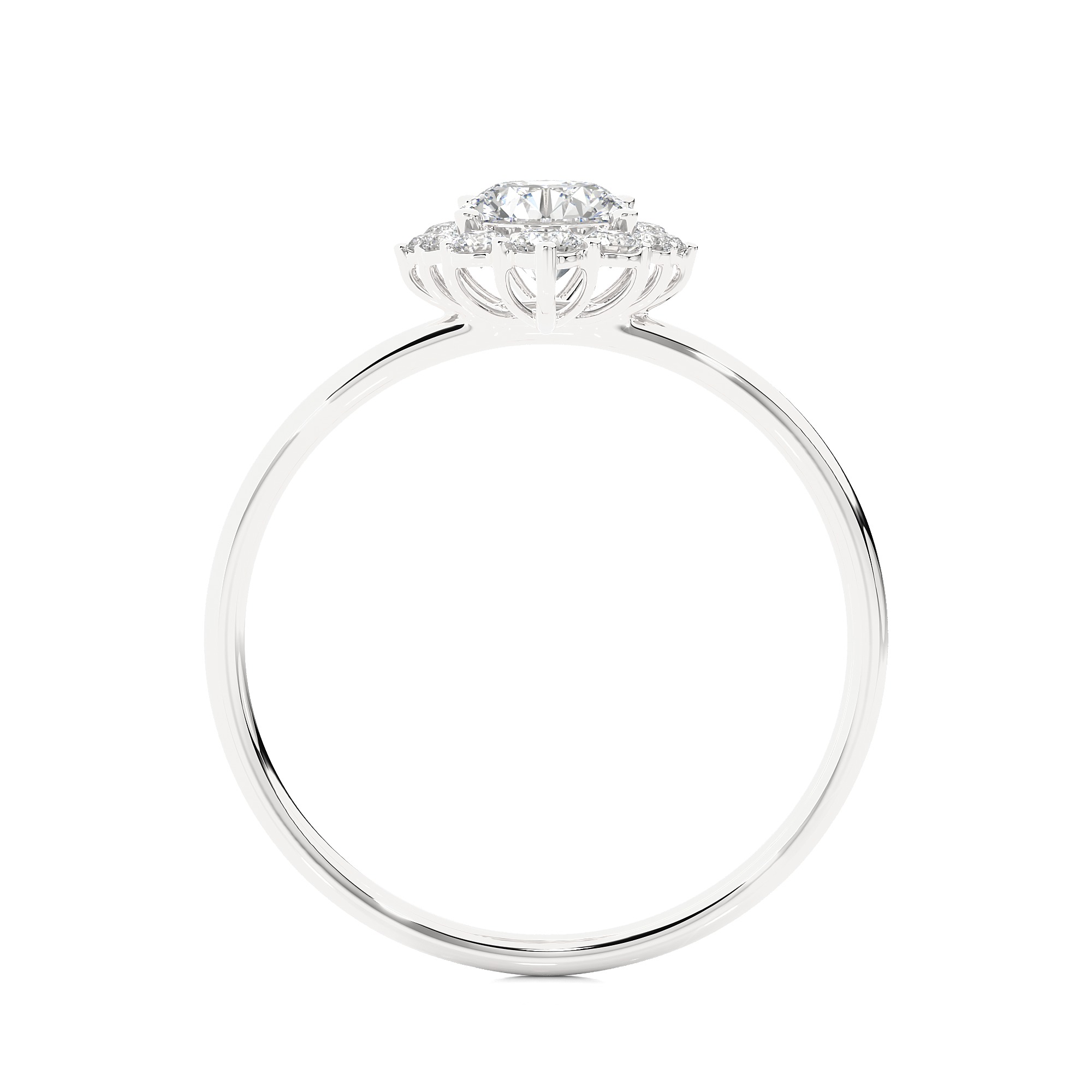 Light Minimalist Diamond Ring 3D print model_11