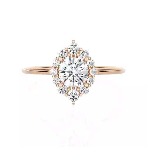Light Minimalist Diamond Ring 3D print model