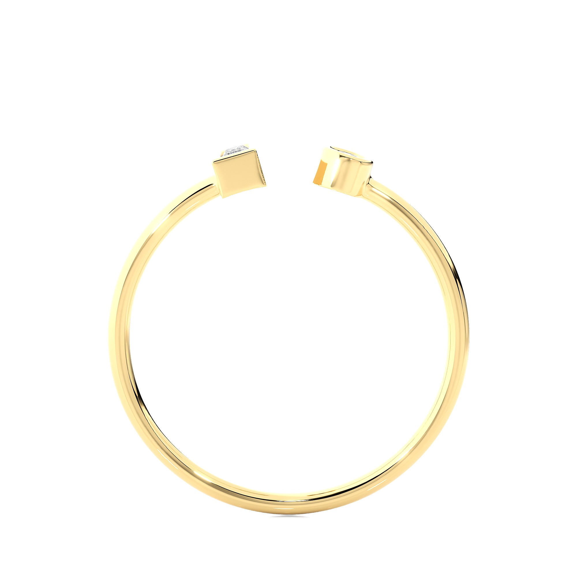 Light Minimalist Diamond Ring 3D print model_11